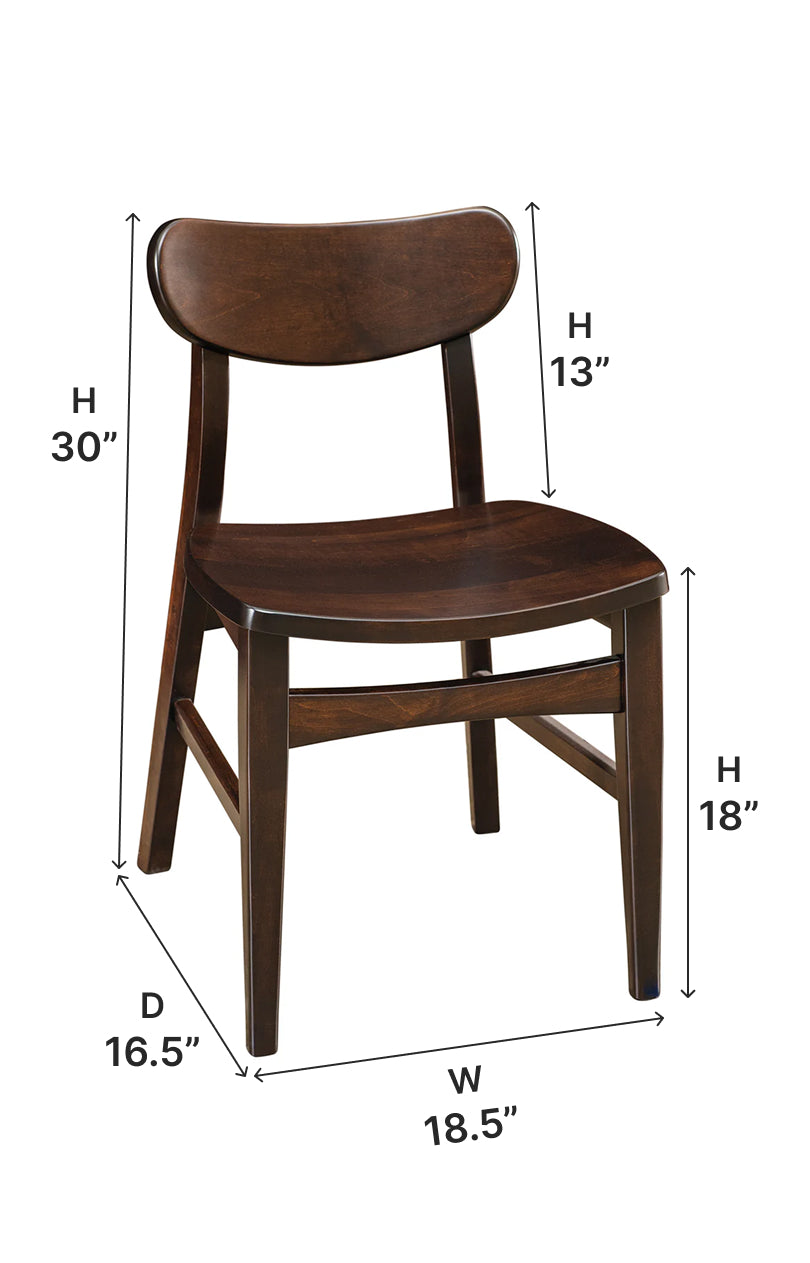 Amish Wilton Dining Side Chair - Thumbnail 3