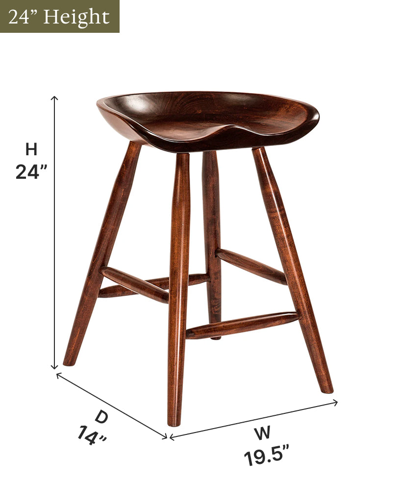 Amish Winslow Swivel Bar Stool - Thumbnail 4