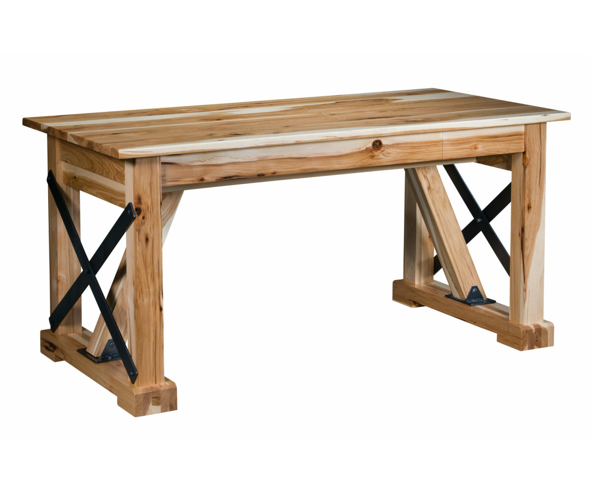 Amish Industrial Writing Desk-Dining Table-The Amish House