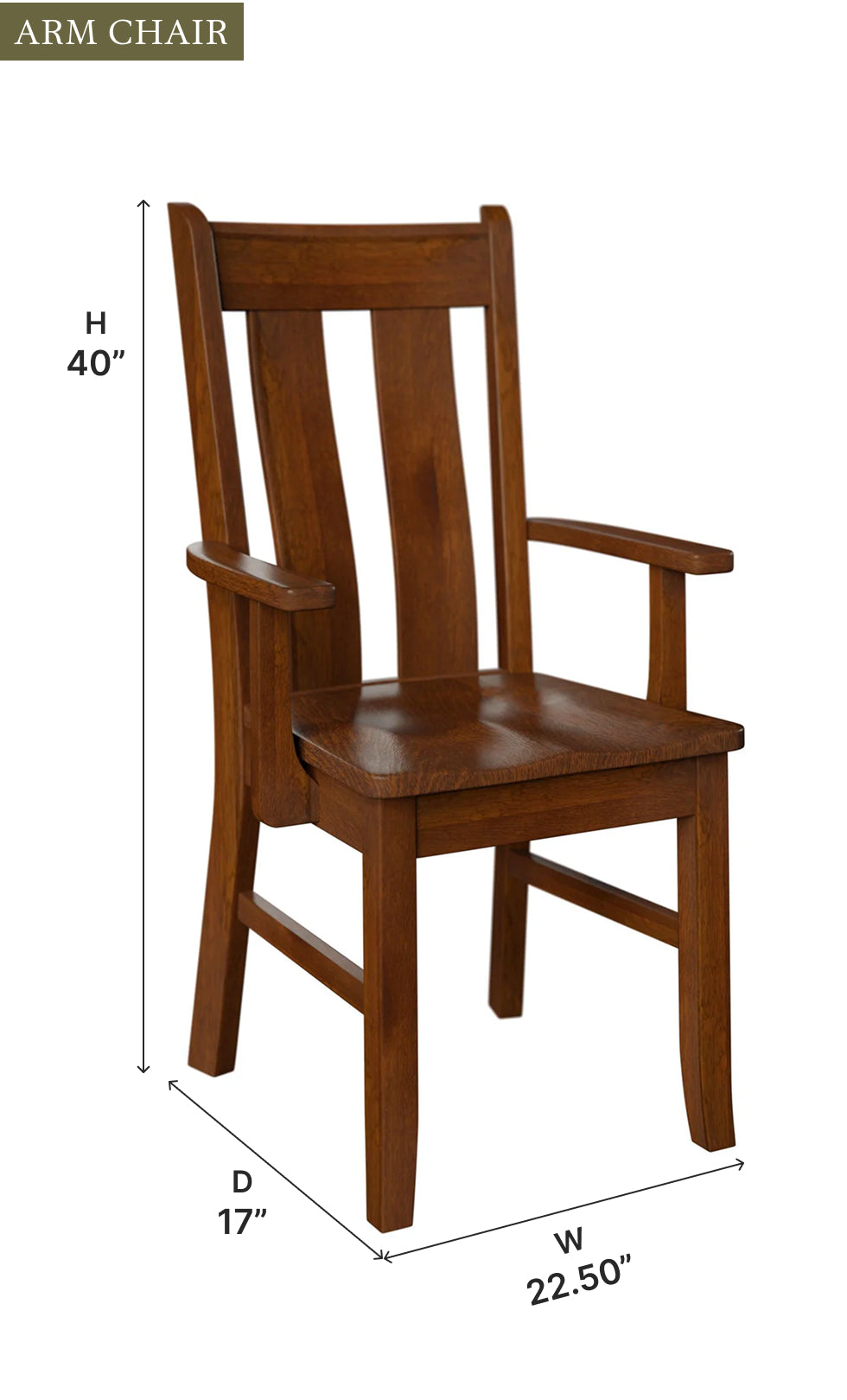 Amish Yorkland Dining Chair-Dining Chair-The Amish House