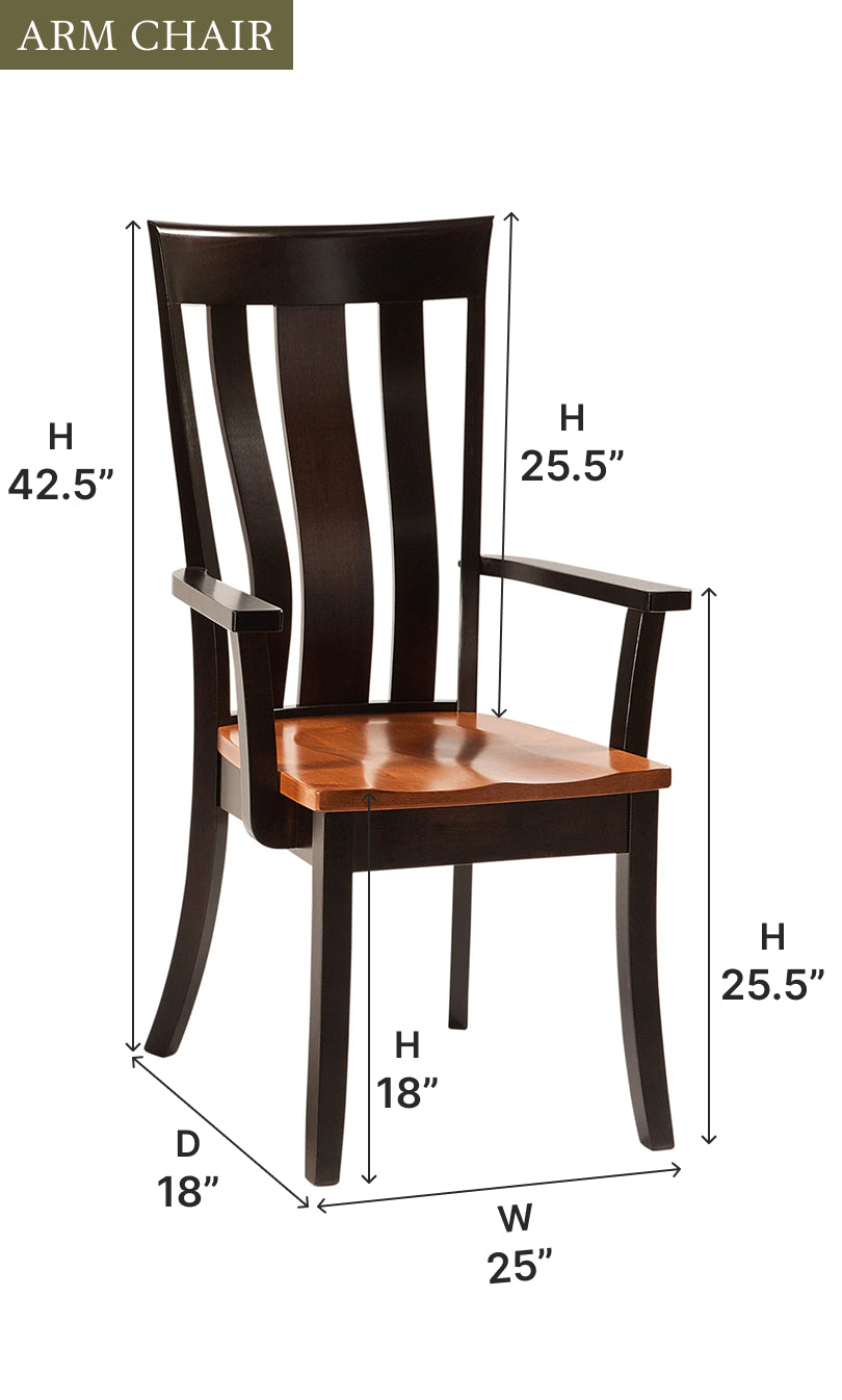 Amish Yorktown Dining Chair-Dining Chair-The Amish House