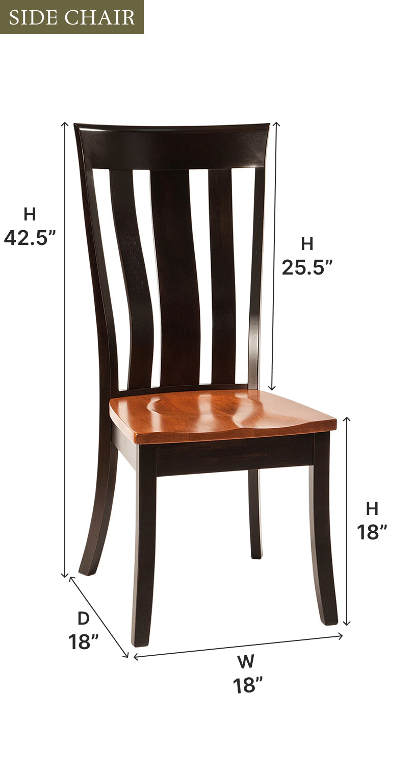 Amish Yorktown Dining Chair-Dining Chair-The Amish House