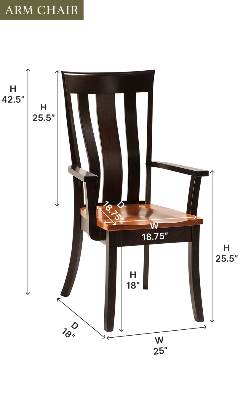Amish Yorktown Dining Chair - Quick Ship-Dining Chair-The Amish House
