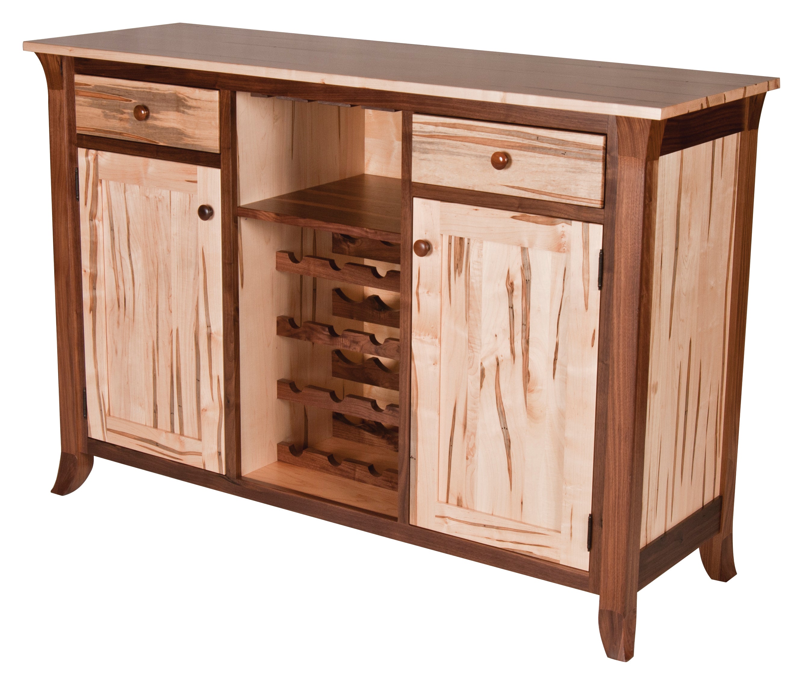 Amish 57.5" Wine Buffet with Straight Legs