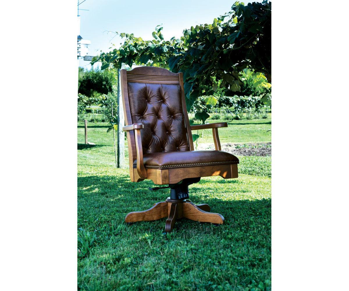 Amish Starr Executive Arm Chair with Gas Lift
