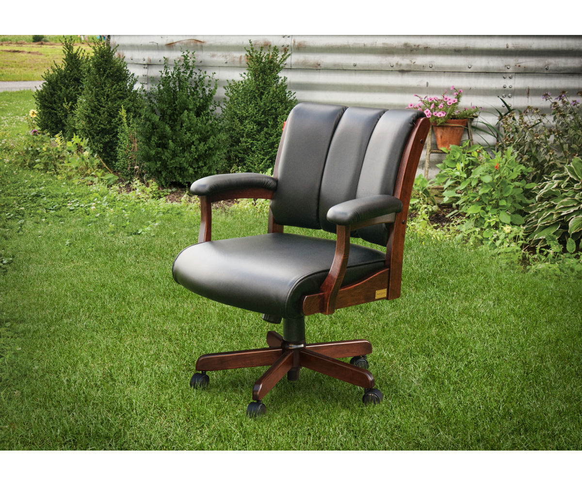 Amish Edelweiss Arm Desk Chair with Gas Lift