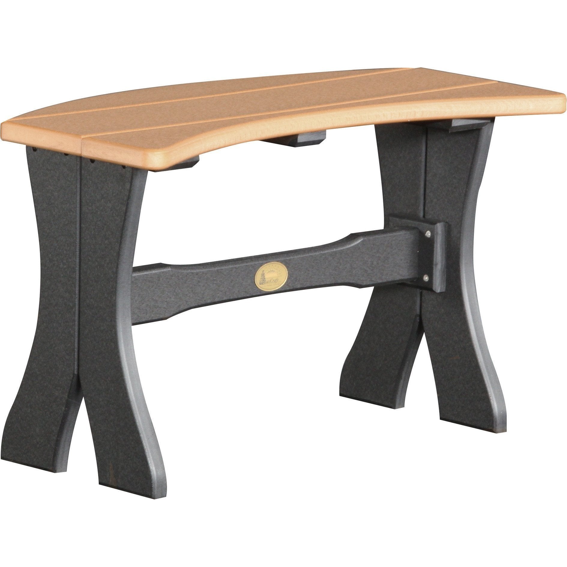 Outdoor 28" Table Bench Cedar & Black