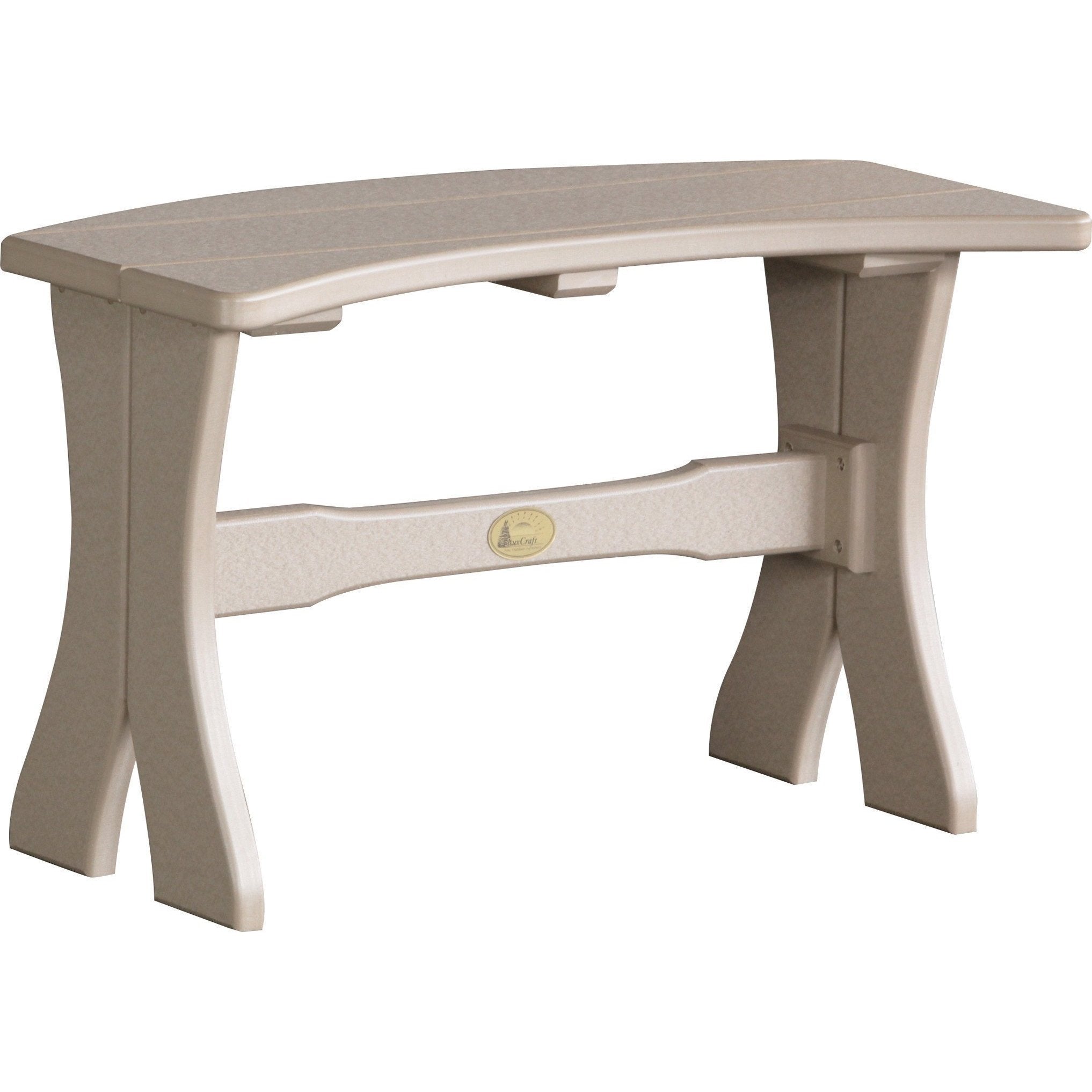 Outdoor 28" Table Bench Weatherwood