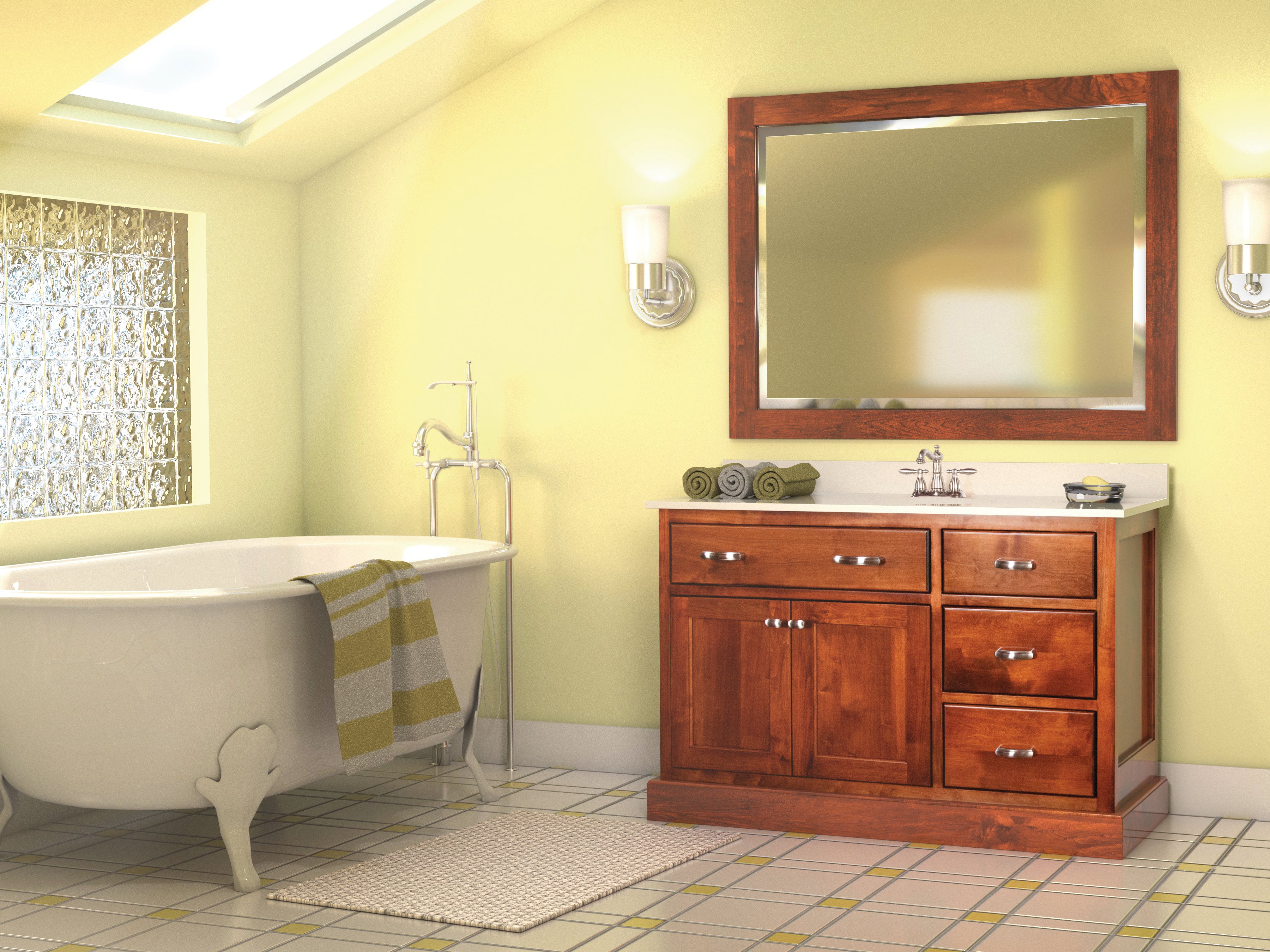 Amish 3000 Series 34.5" Vanity without Top