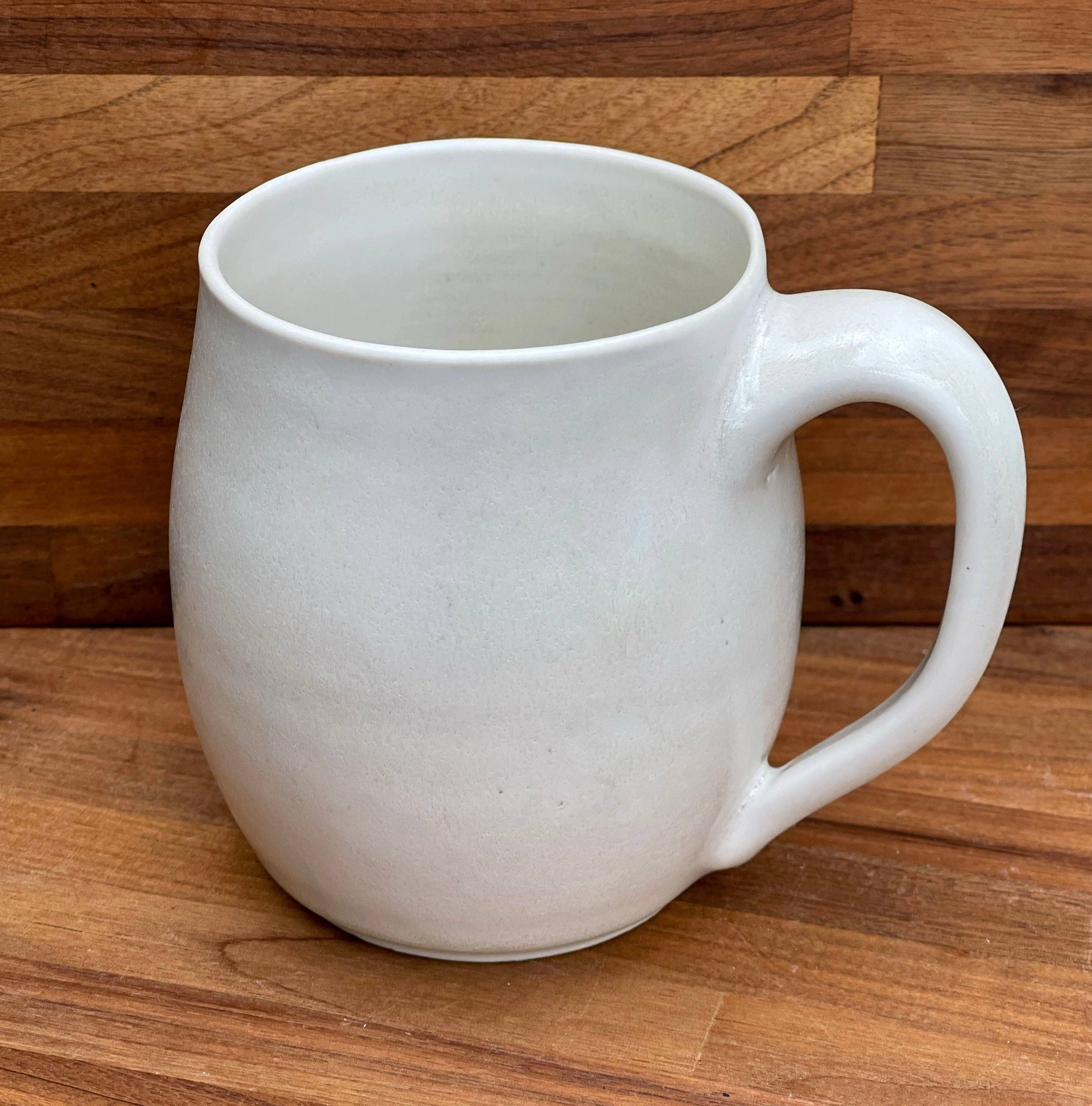 Hand Thrown Minimalist Porcelain Mug