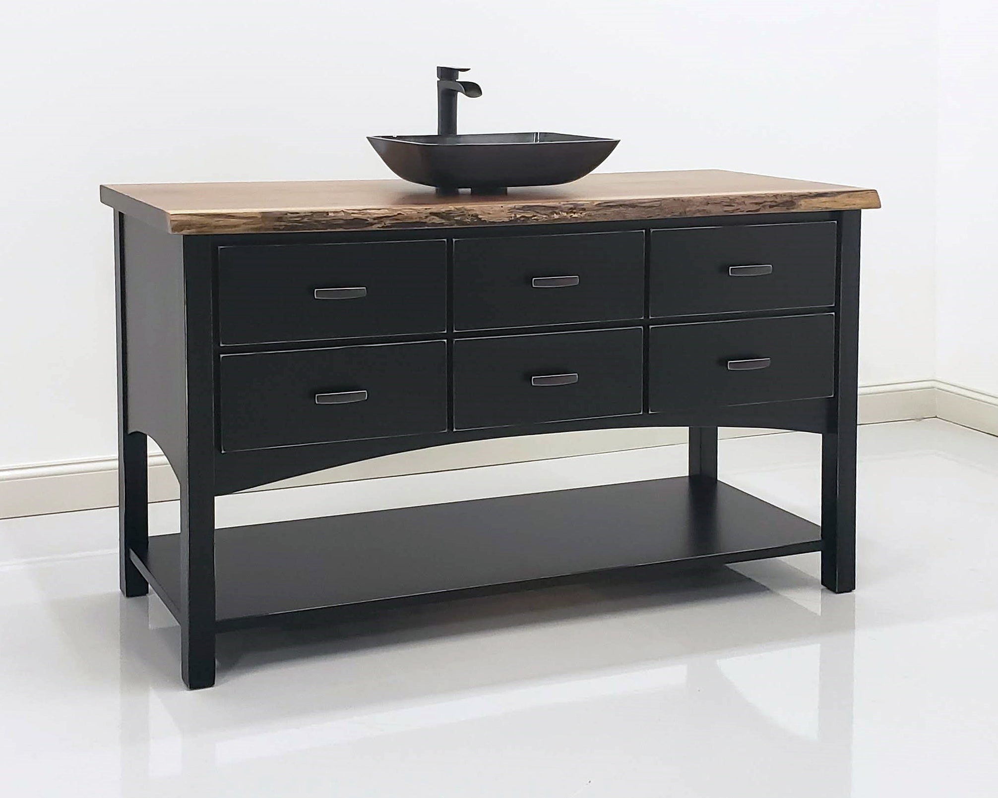 Amish 4000 Series 34.5" Open Bottom Vanity without top