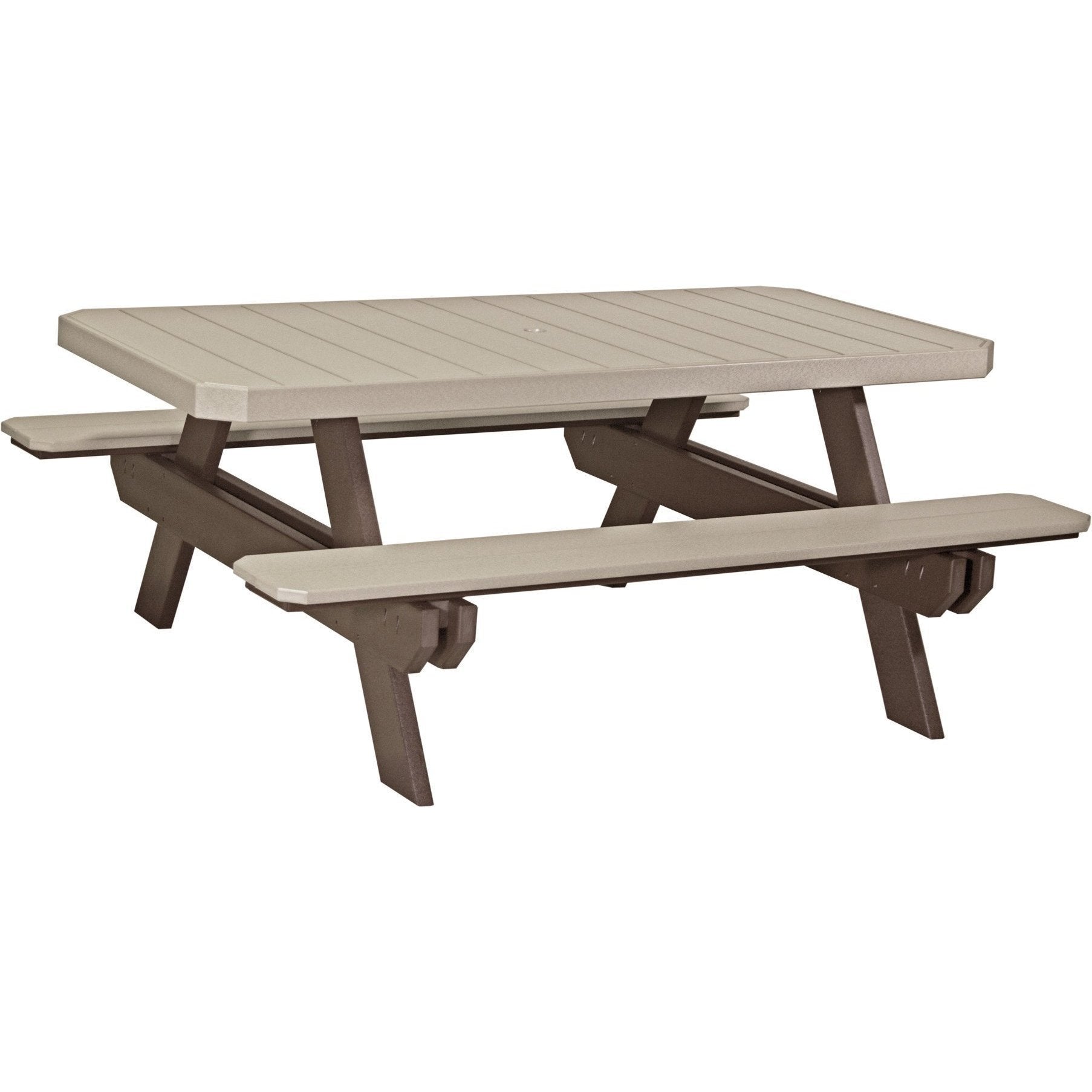 Luxcraft Crestville 6 ft Rectangular Picnic Table - Thumbnail 2