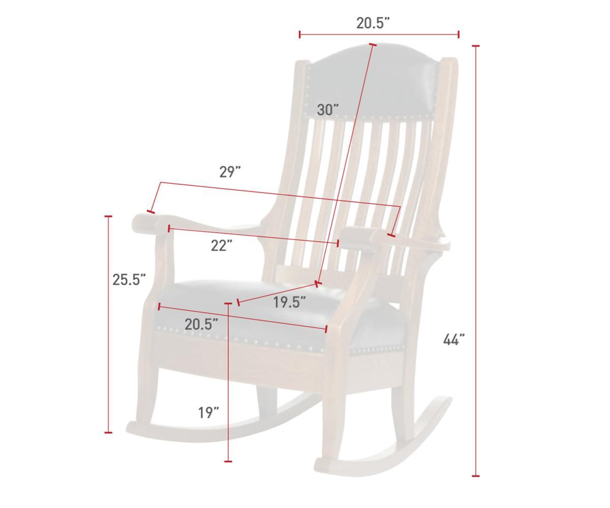 Amish Auntie's Rocker Wide