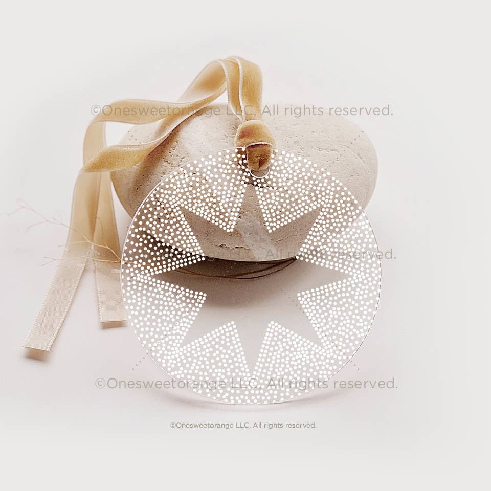 Acrylic Christmas Star Ornament