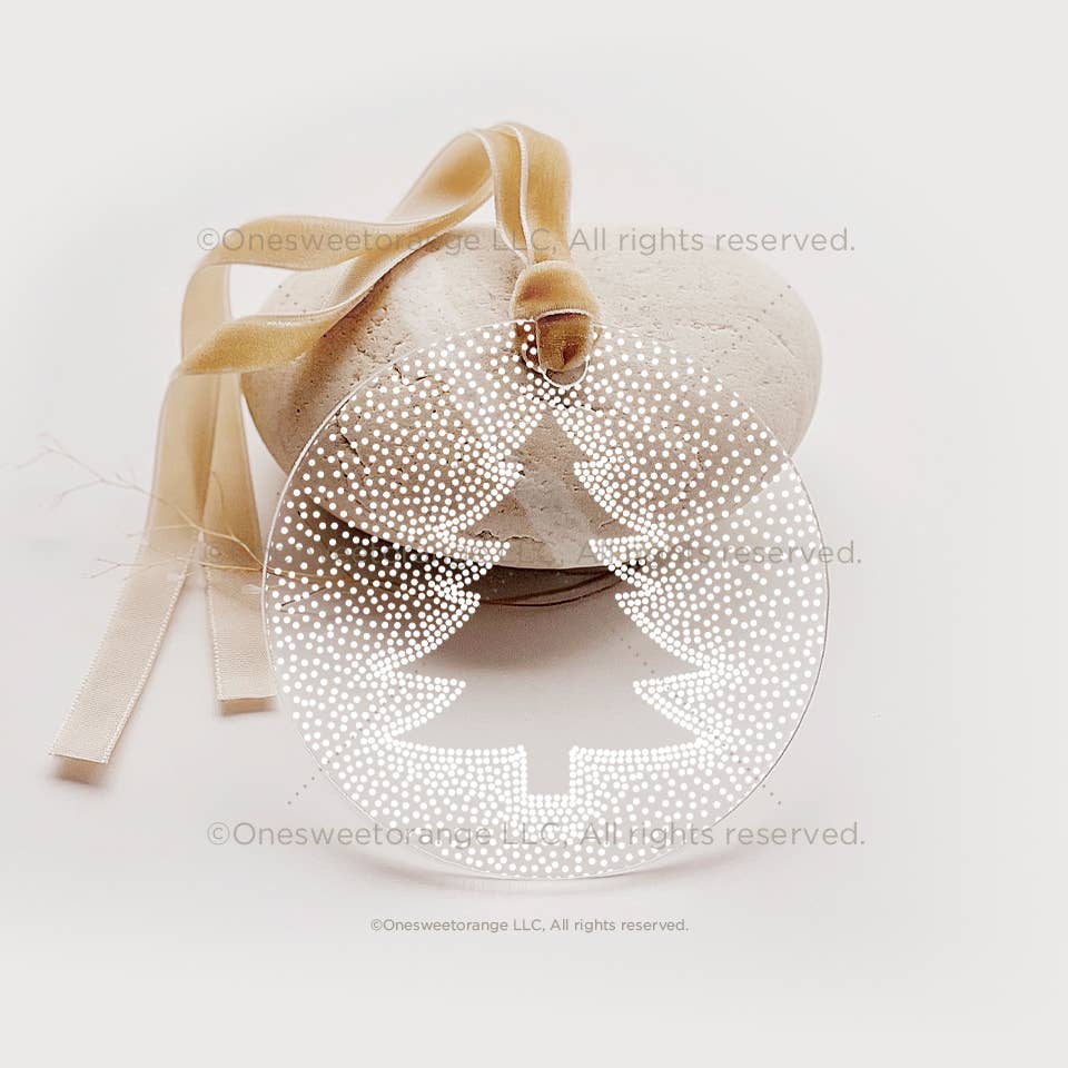 Acrylic Christmas Tree Ornament
