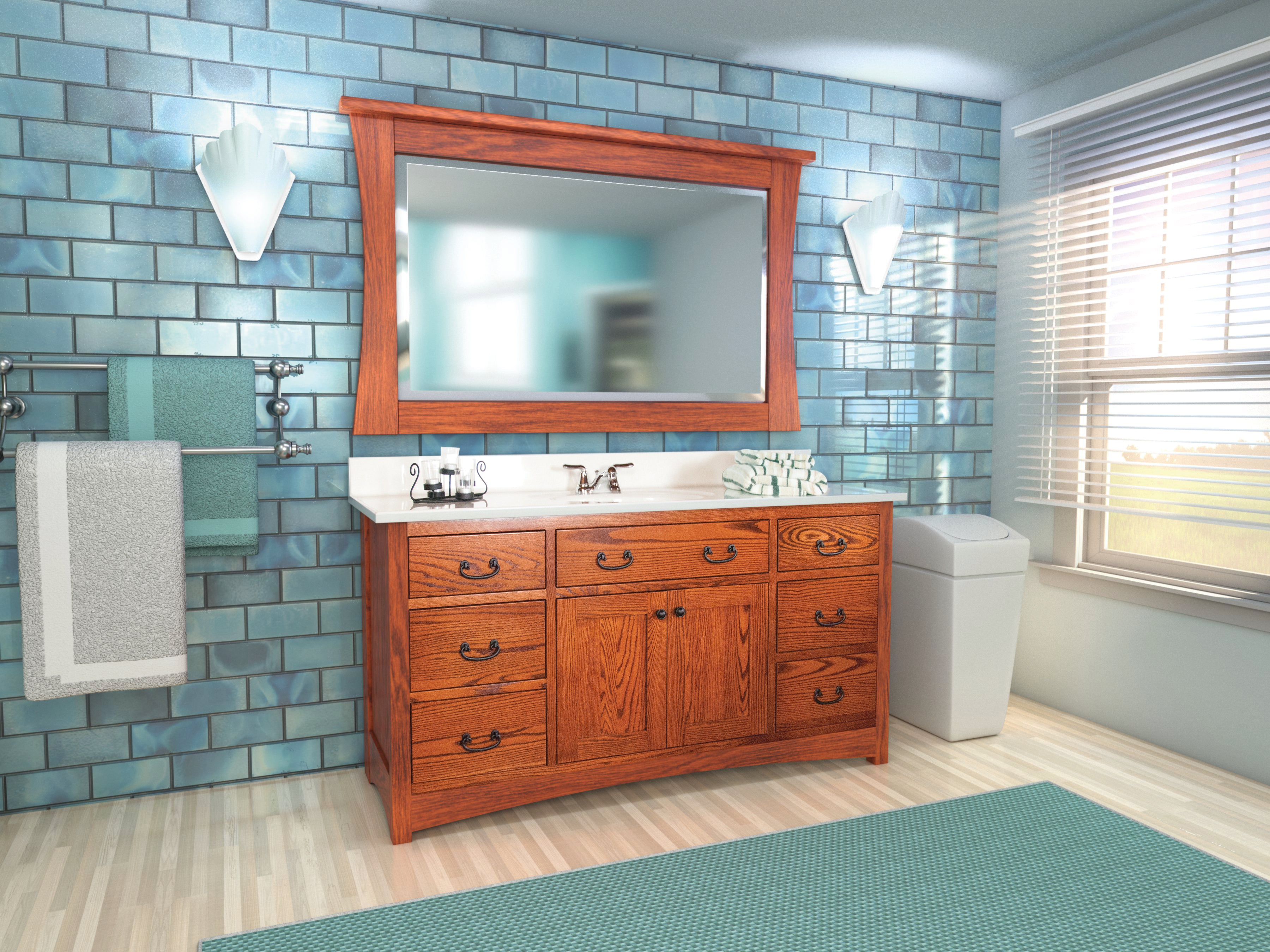 Amish 2000 Series 34.5" Vanity without Top