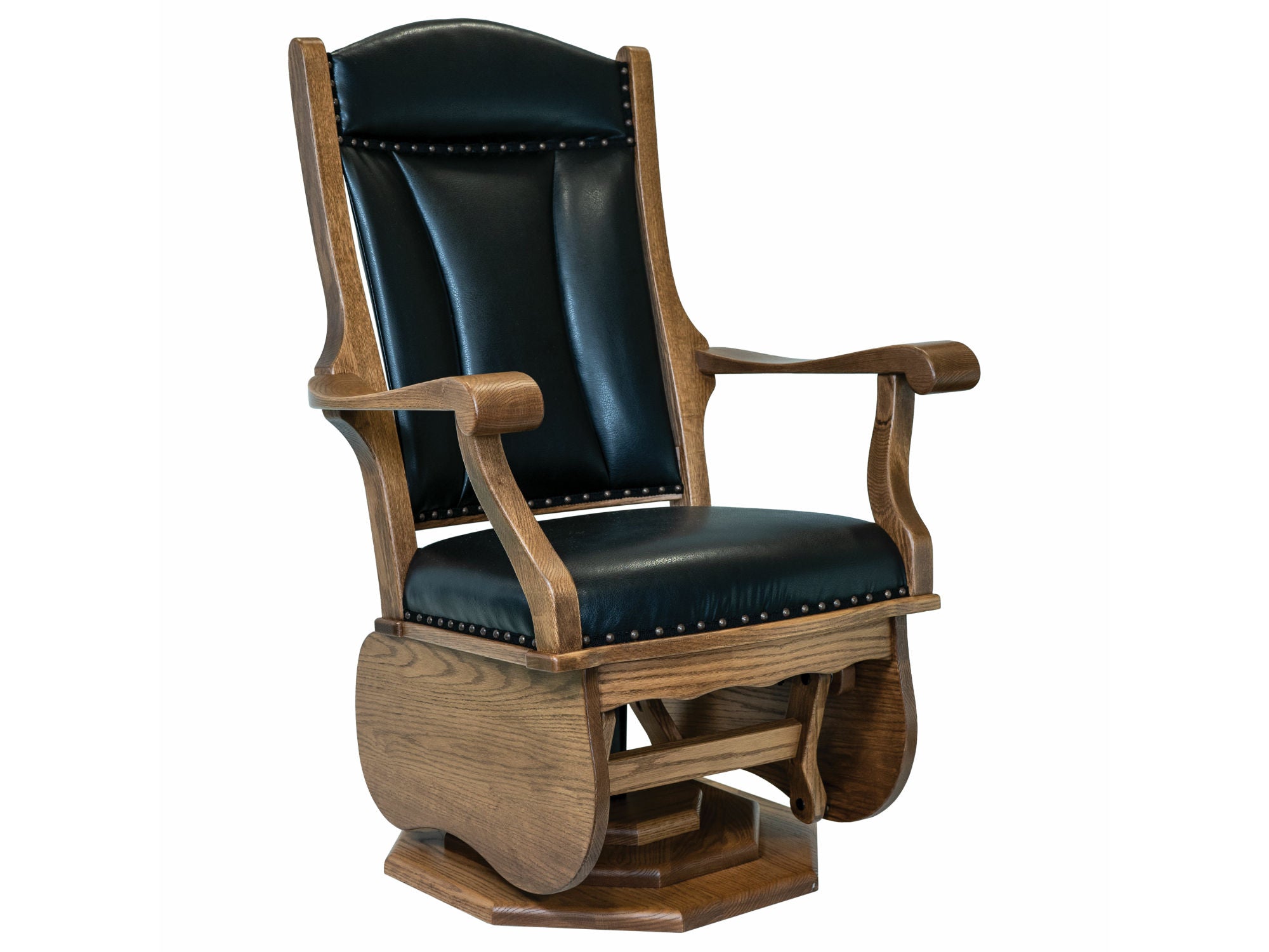 Amish 44" Swivel Glider Wide with Platform Base