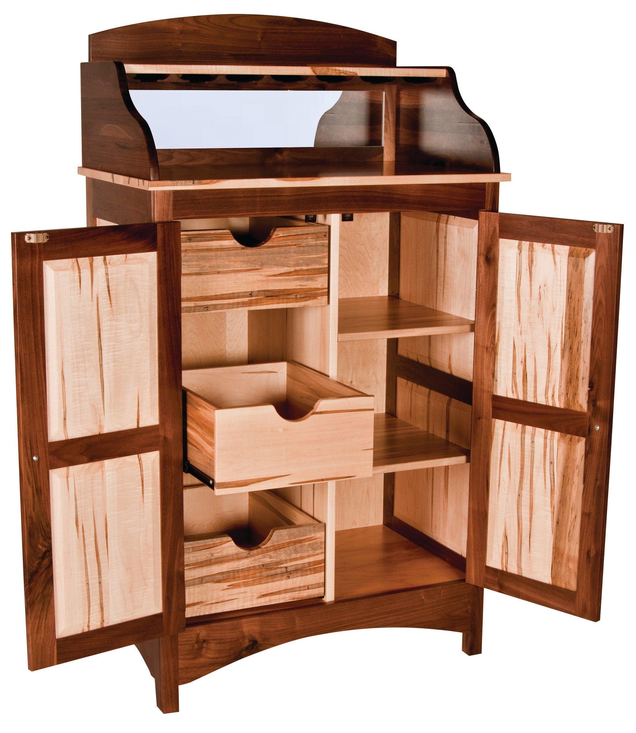 Amish 61" Wine Cabinet