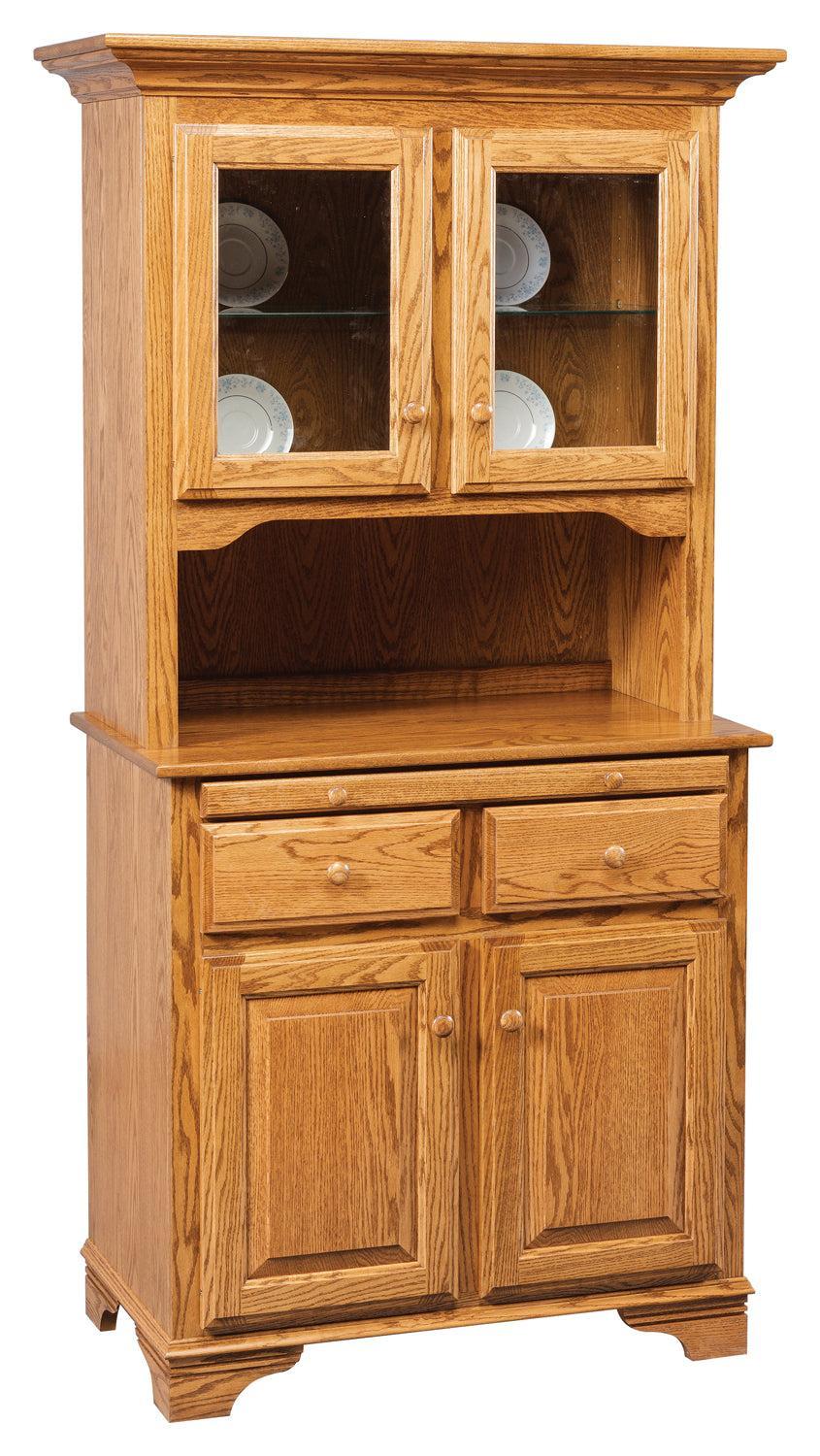 Amish 72.5" Mini Hutch with Open Deck