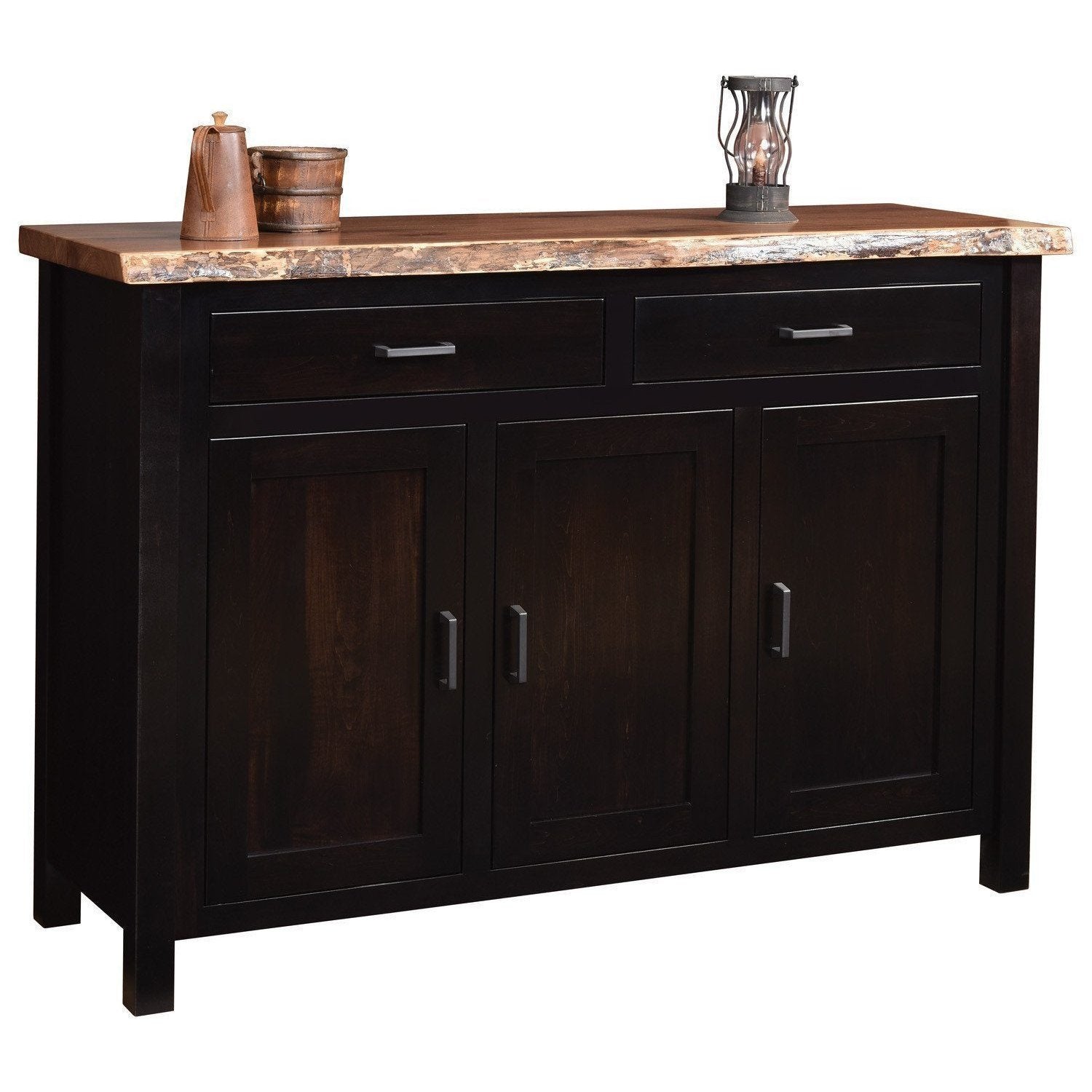 Amish Adele Buffet with Live Edge Top