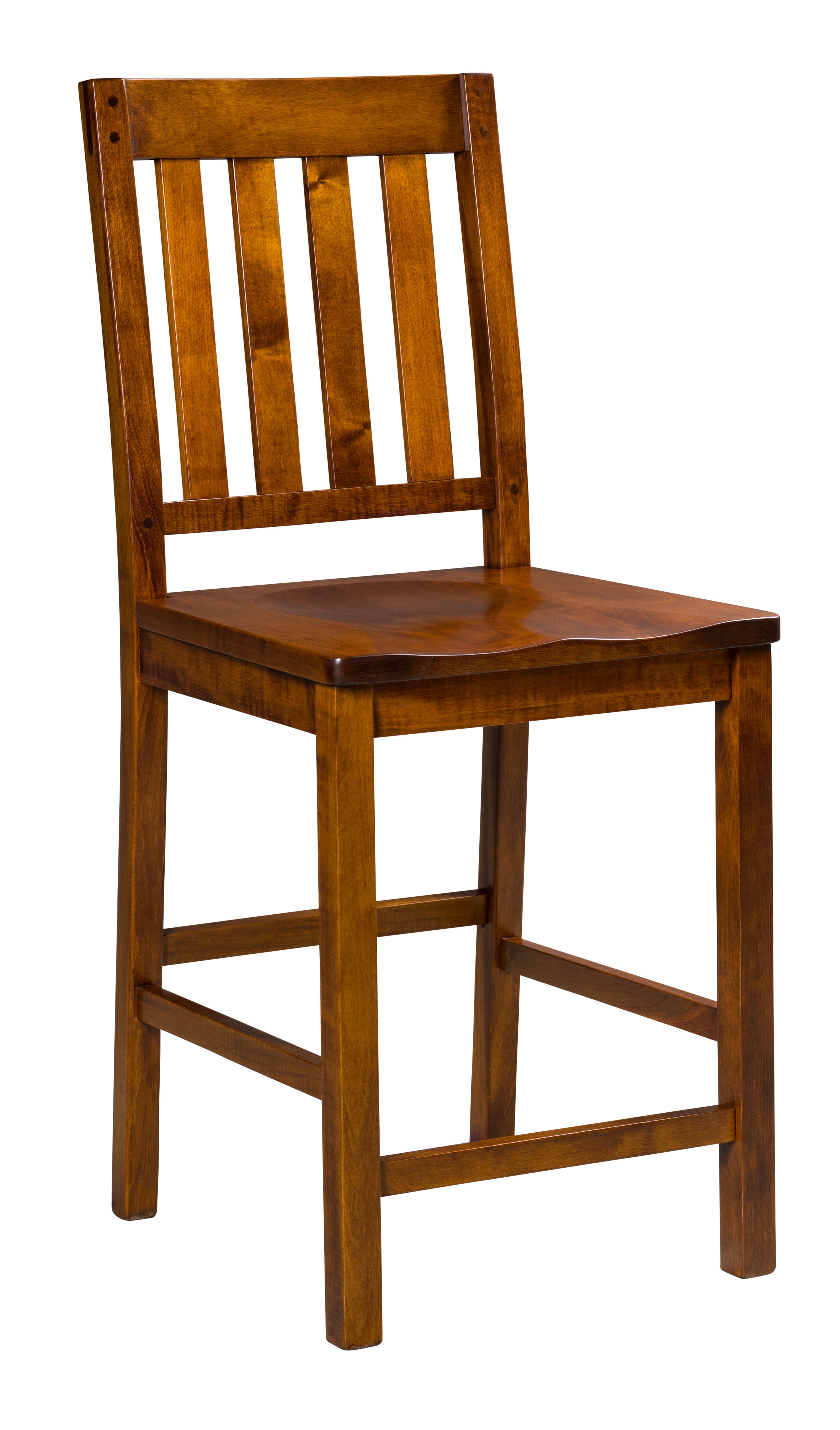 Amish Alberta Stationary Bar Stool