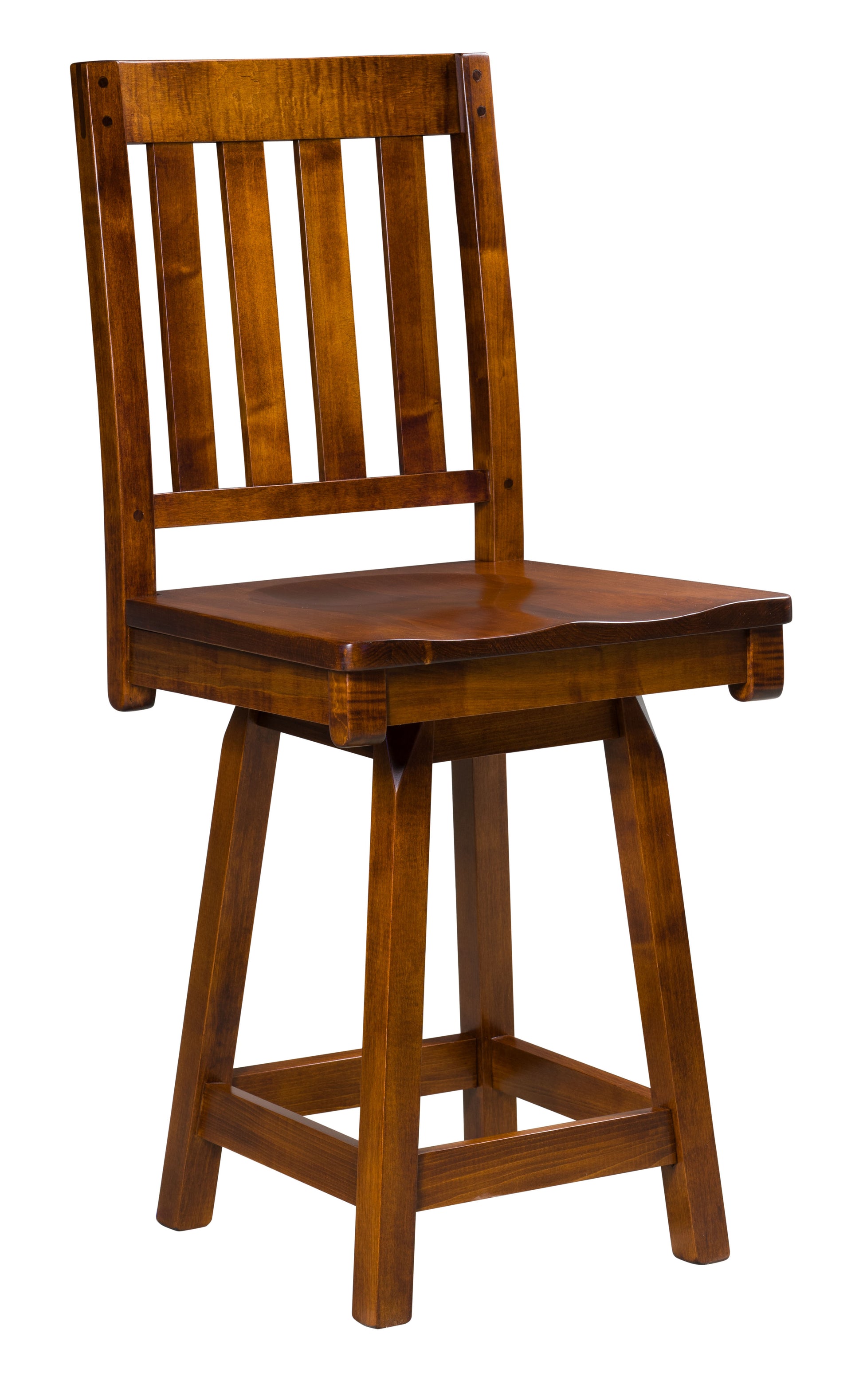 Amish Alberta Swivel Bar Stool