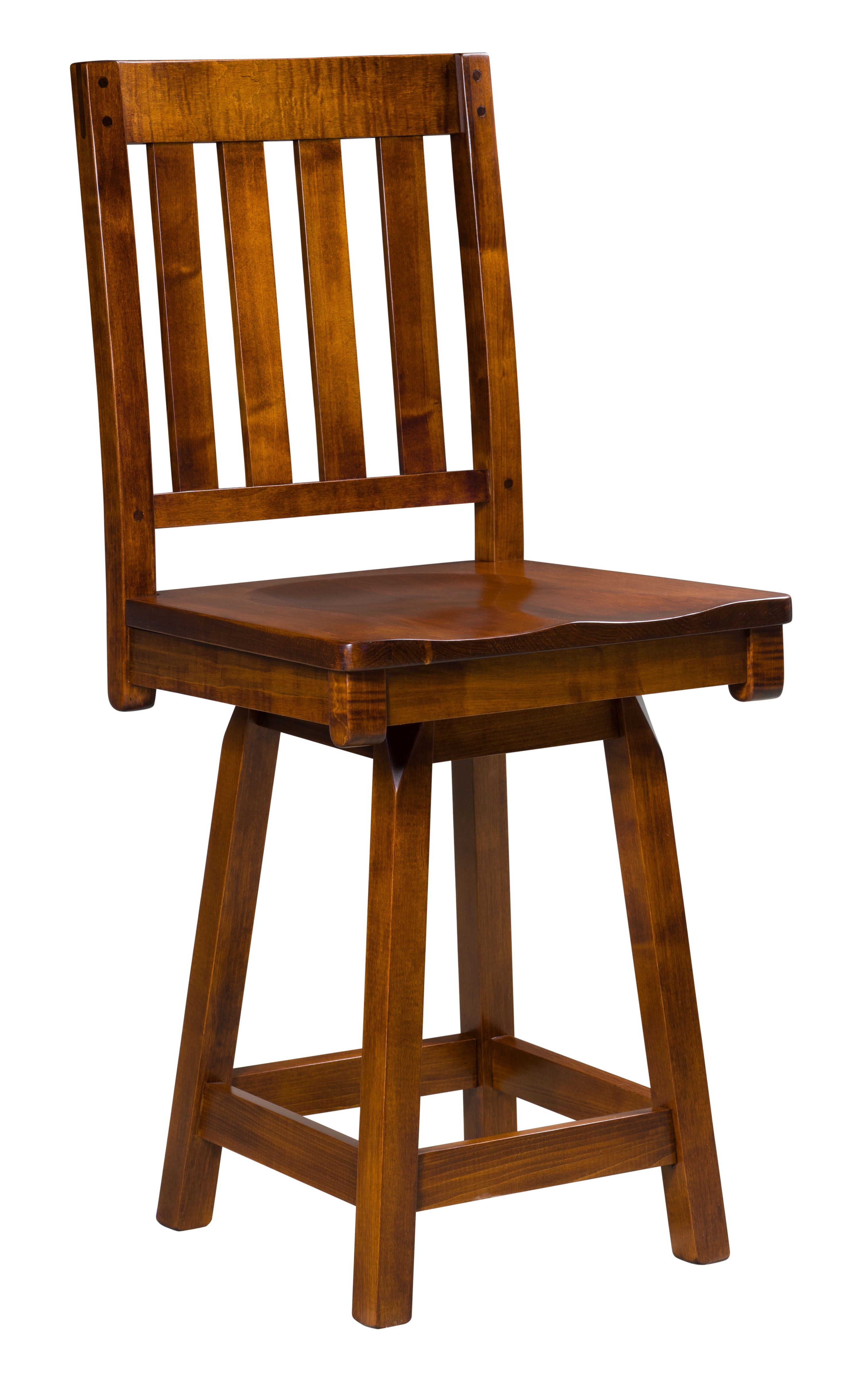 Amish Alberta Swivel Bar Stool
