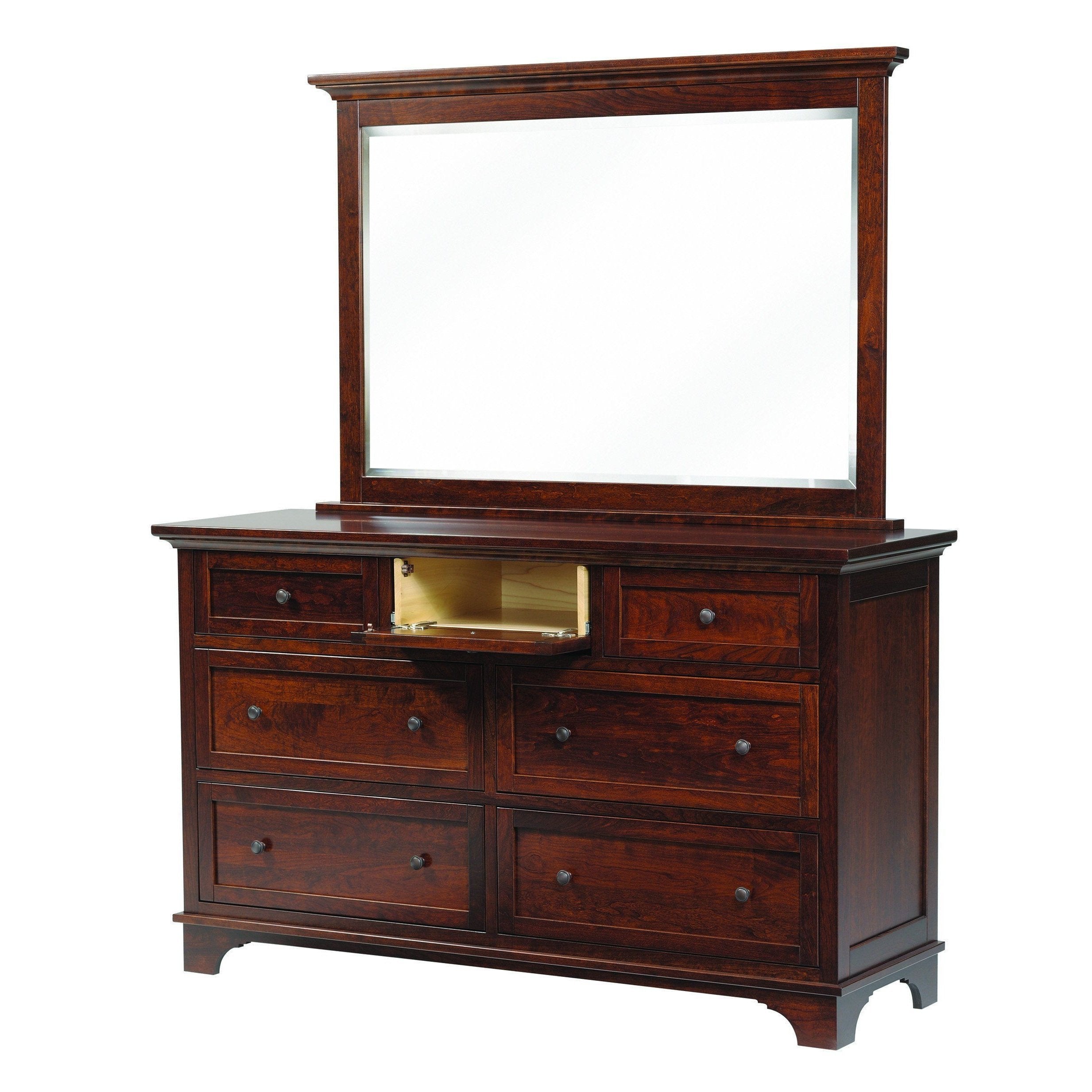 Arlington Dresser with Flip Down Door-Bedroom-The Amish House