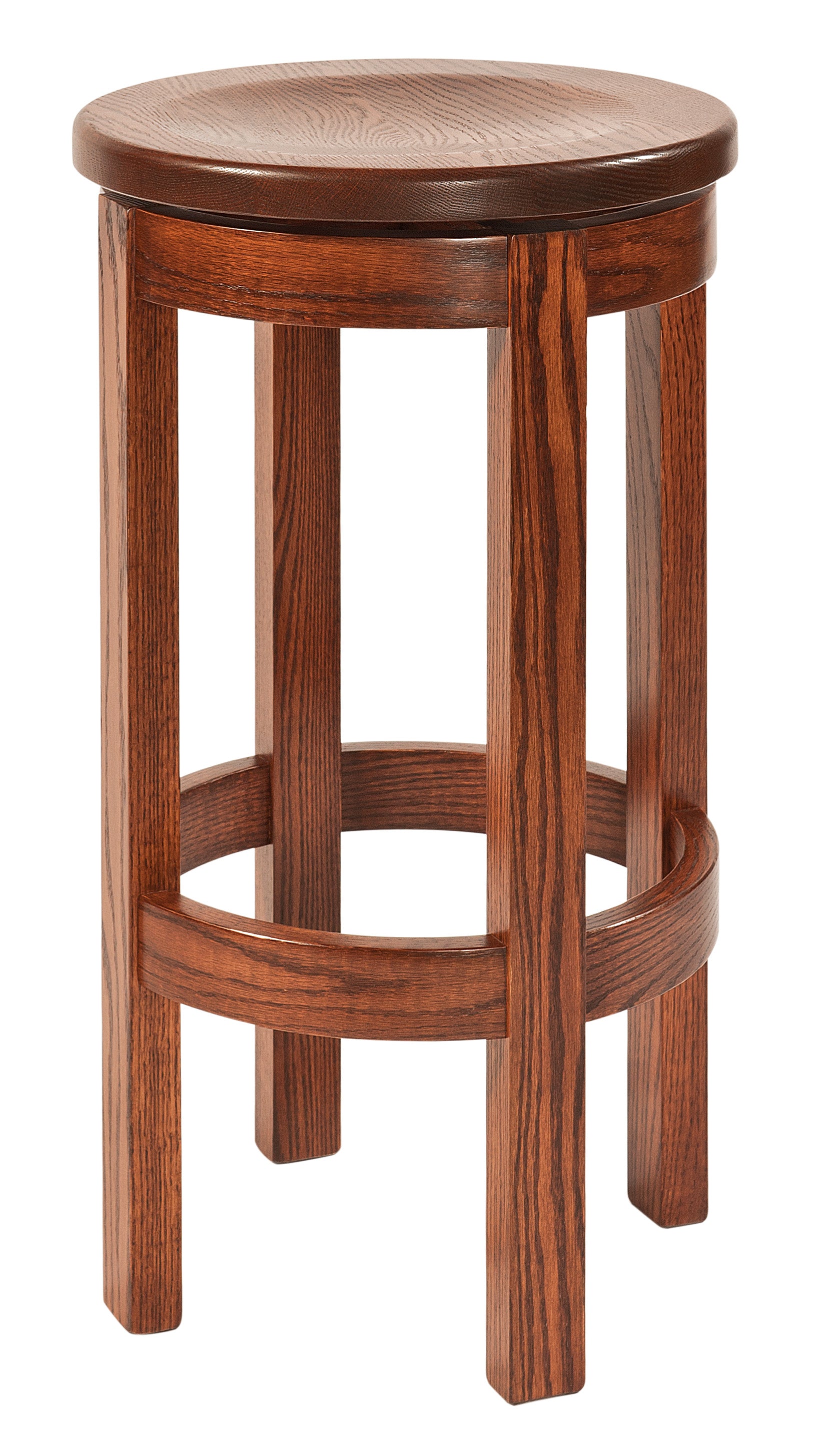 Amish Barrel Swivel Barstool