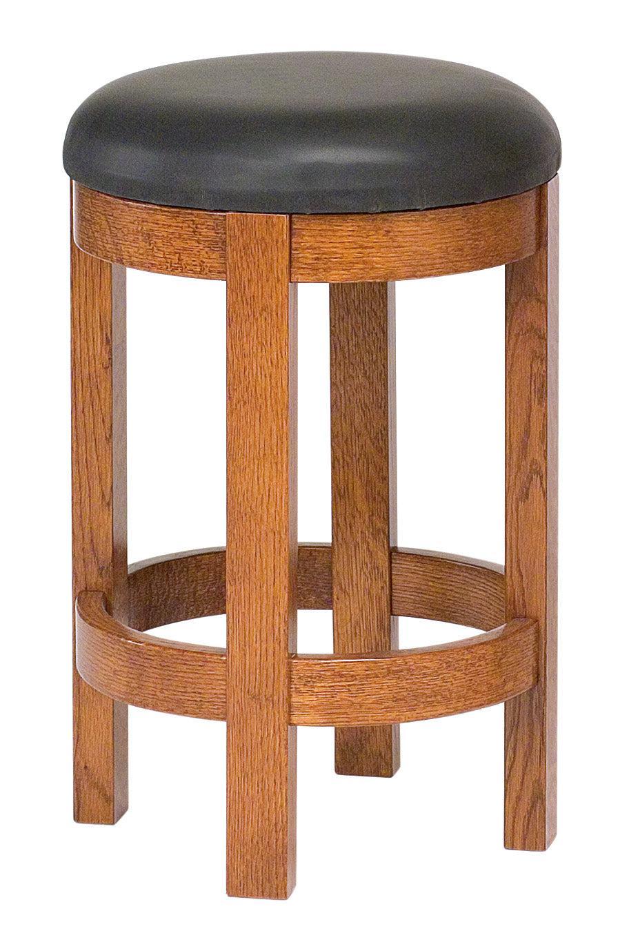 Amish Barrel Swivel Barstool