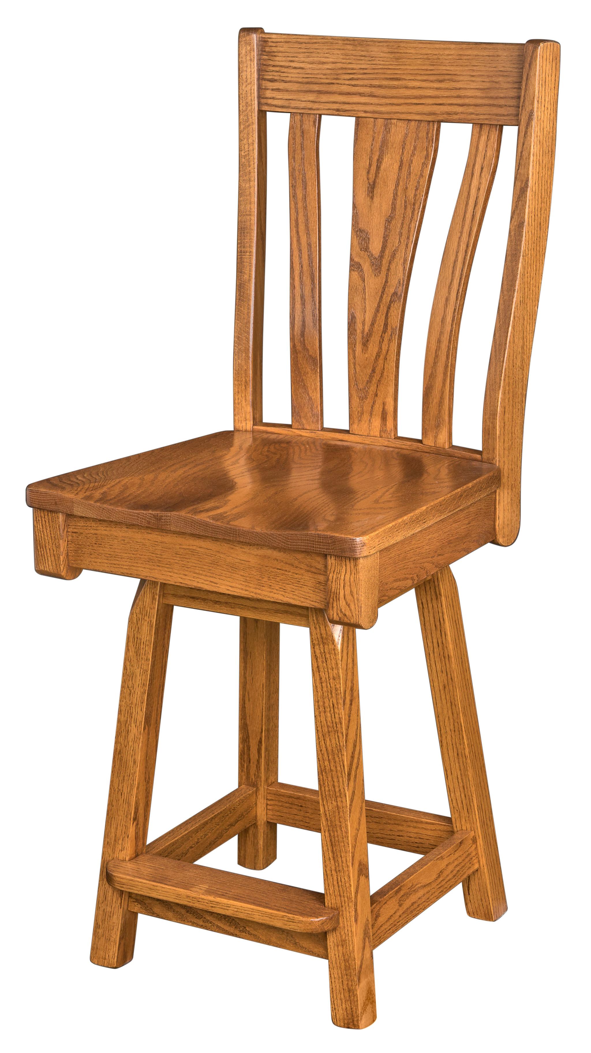Amish Batavia Swivel Bar Stool