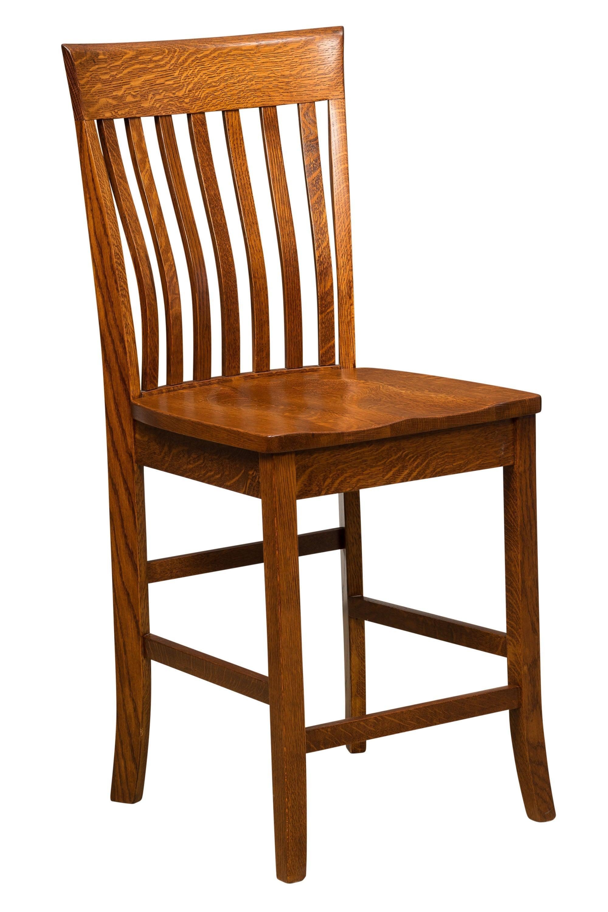 Amish Baytown Stationary Bar Stool - Quick Ship
