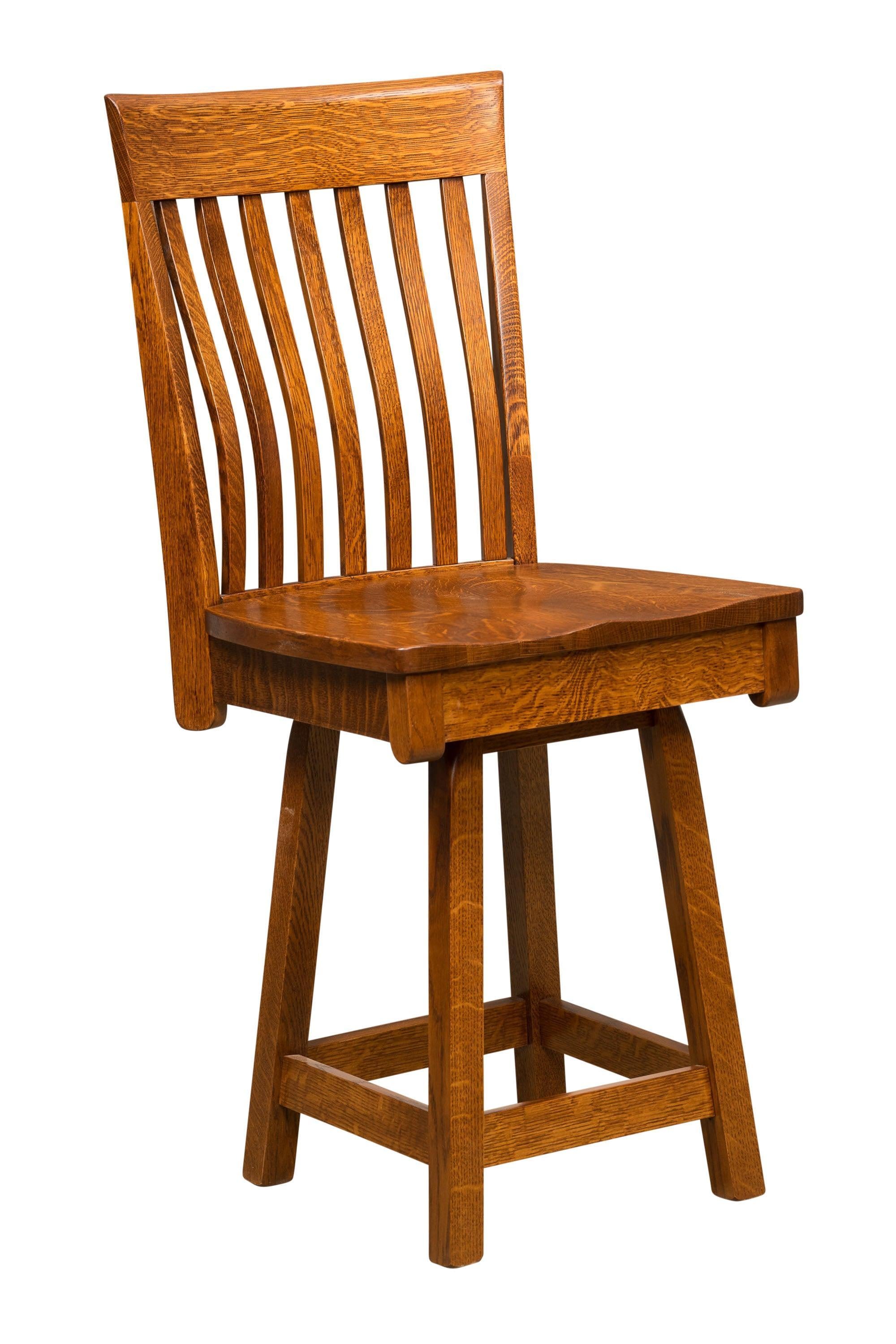 Amish Baytown Swivel Bar Stool