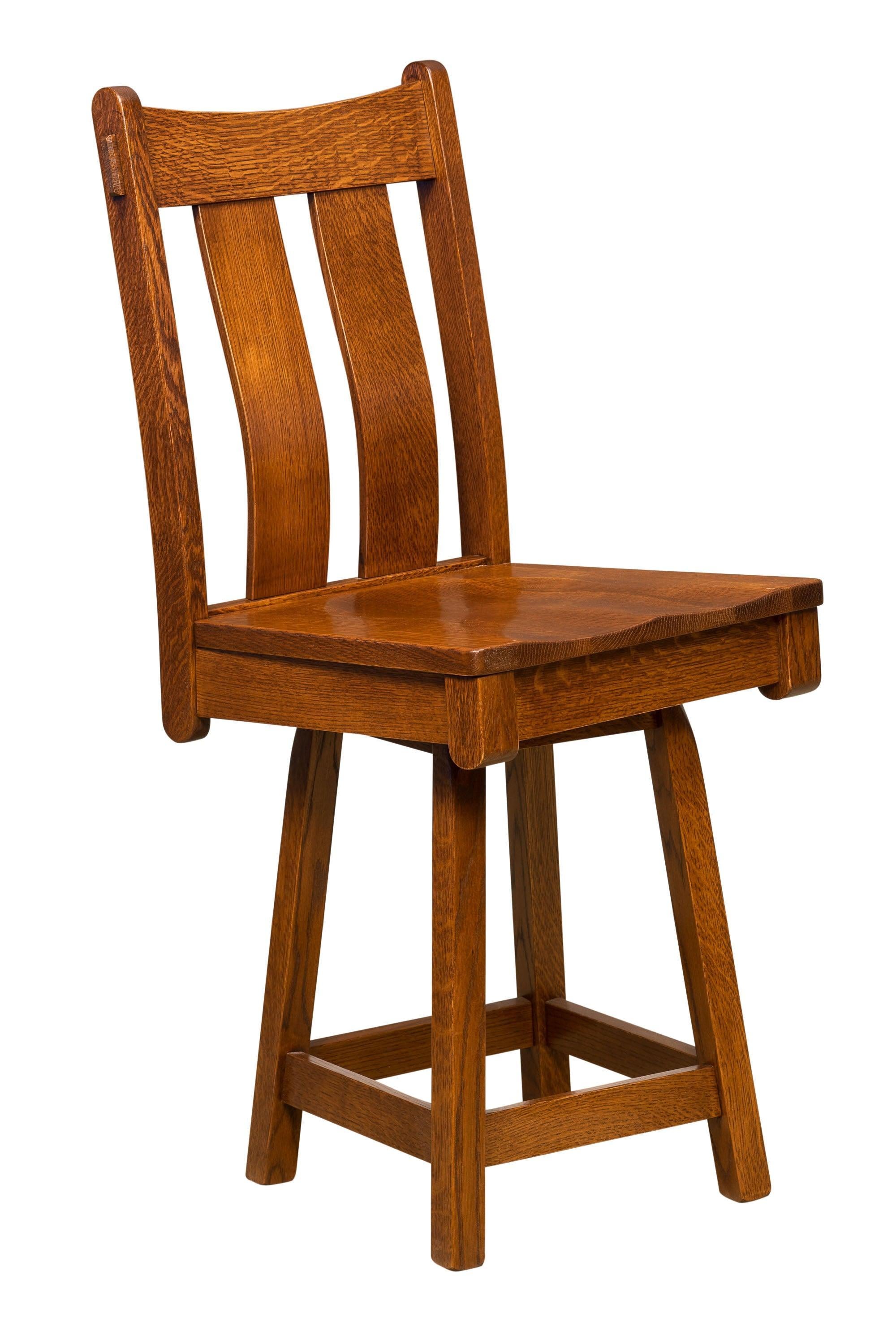 Amish Beaumont Swivel Bar Stool
