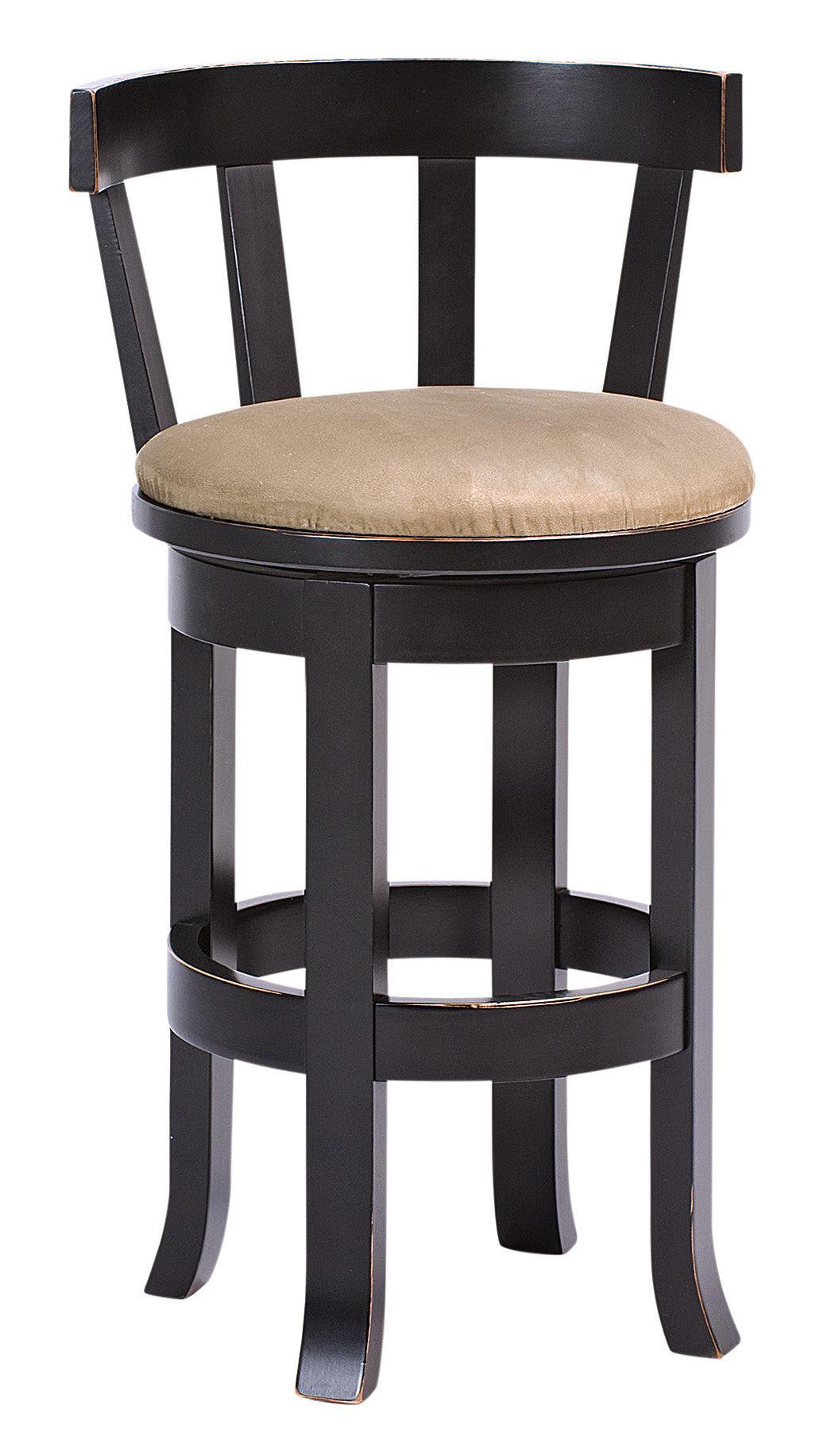 Amish Belmont Swivel Barstool with Meribeth Top