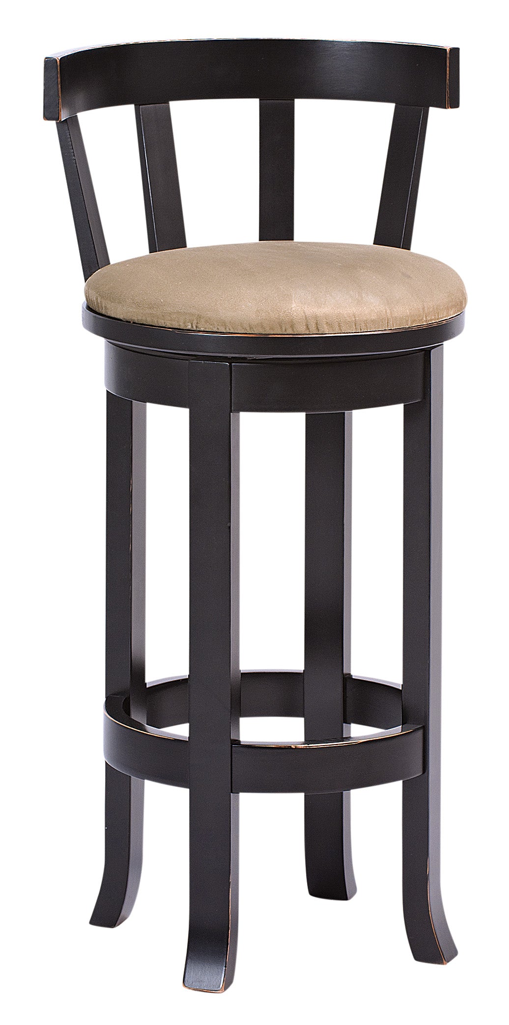 Amish Belmont Swivel Barstool with Meribeth Top