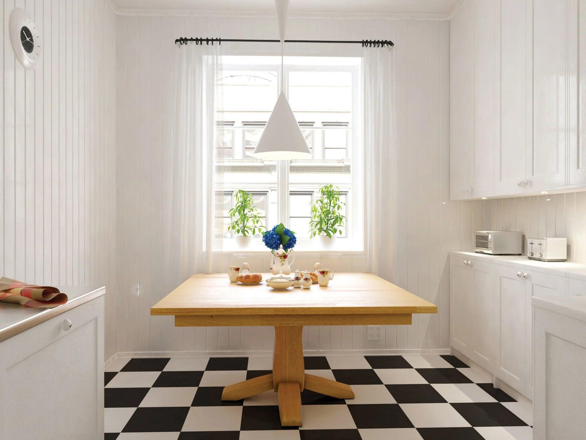 bevel shaker single pedestal in room setting