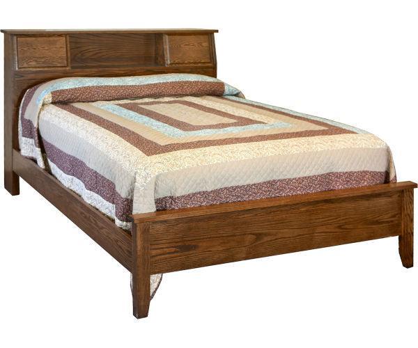 Amish Bookcase Bed with 49" Headboard
