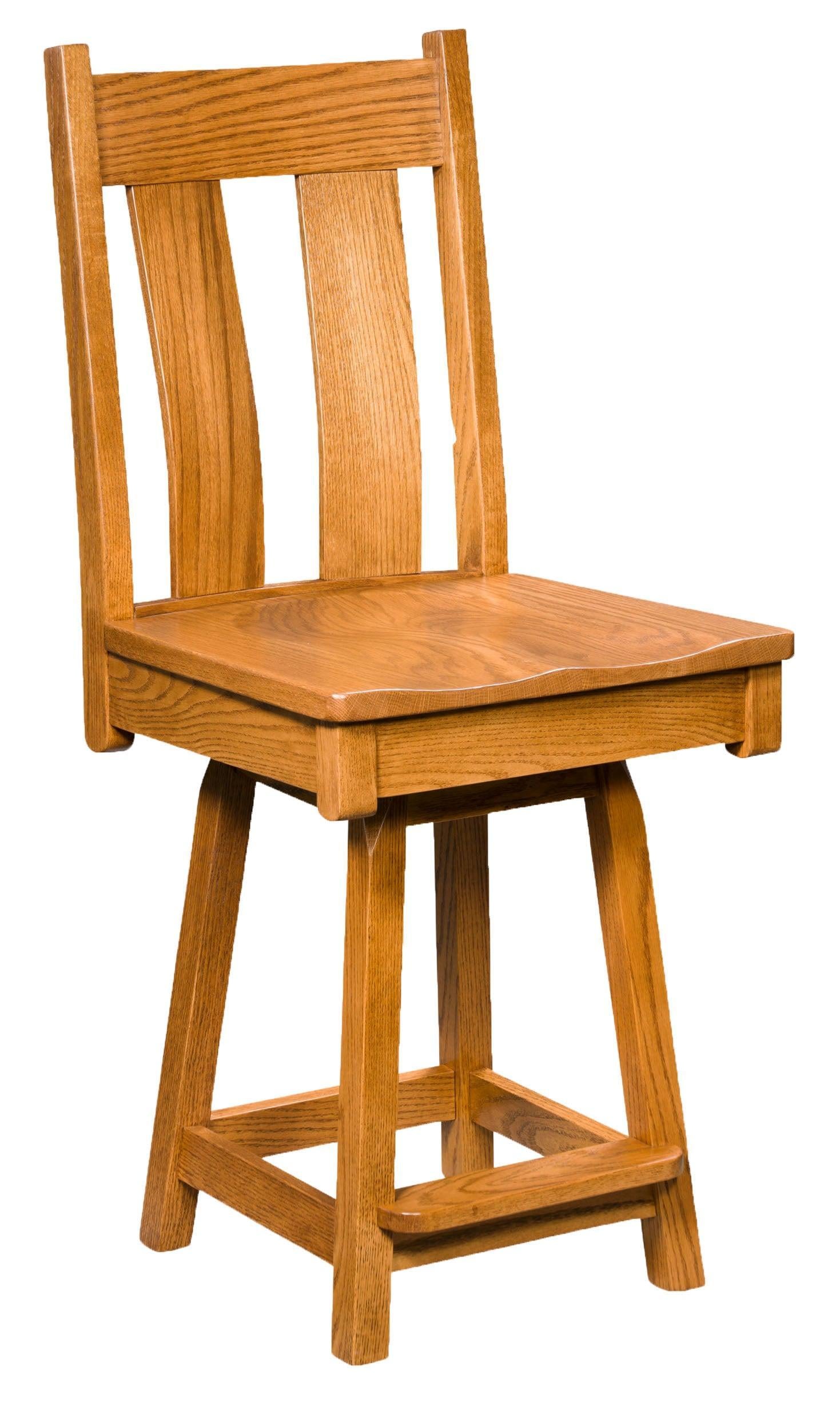 Amish Bostonian Swivel Bar Chair