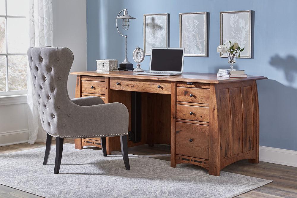 Boulder Creek Sit to Stand Double Pedestal Desk - Thumbnail 4