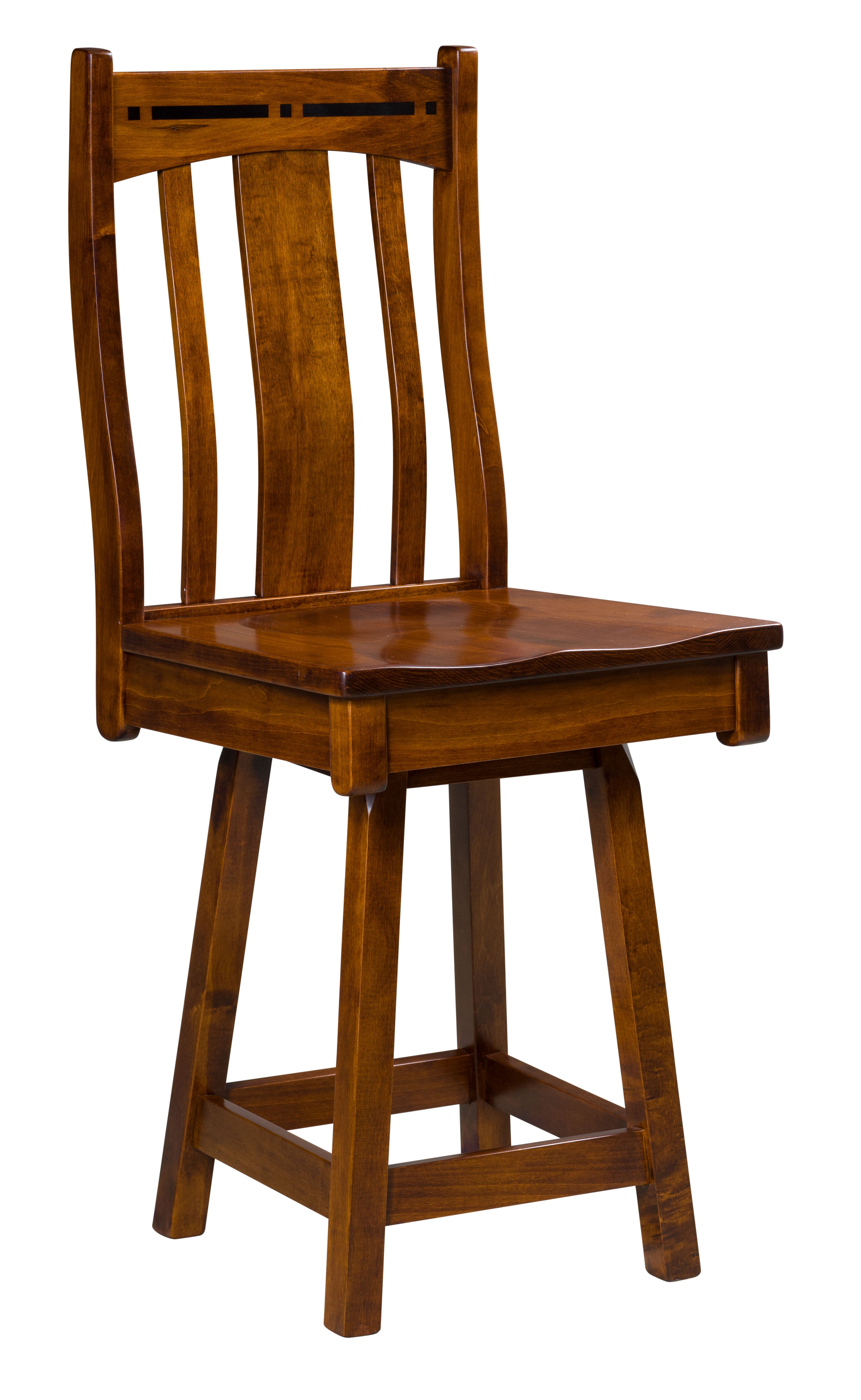 Amish Boulder Creek Swivel Bar Stool