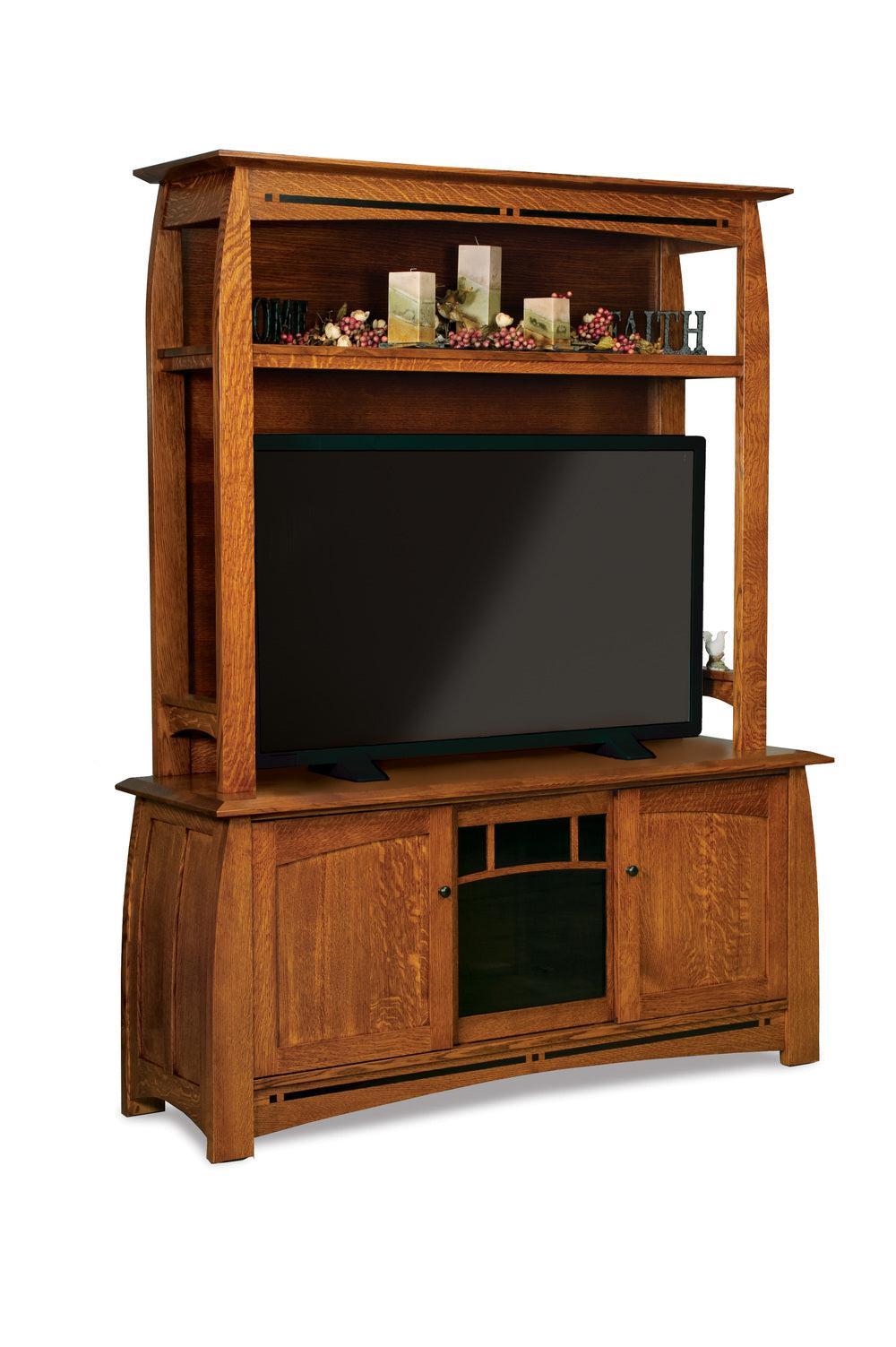 Amish Boulder Creek Three Doors Media Cabinet