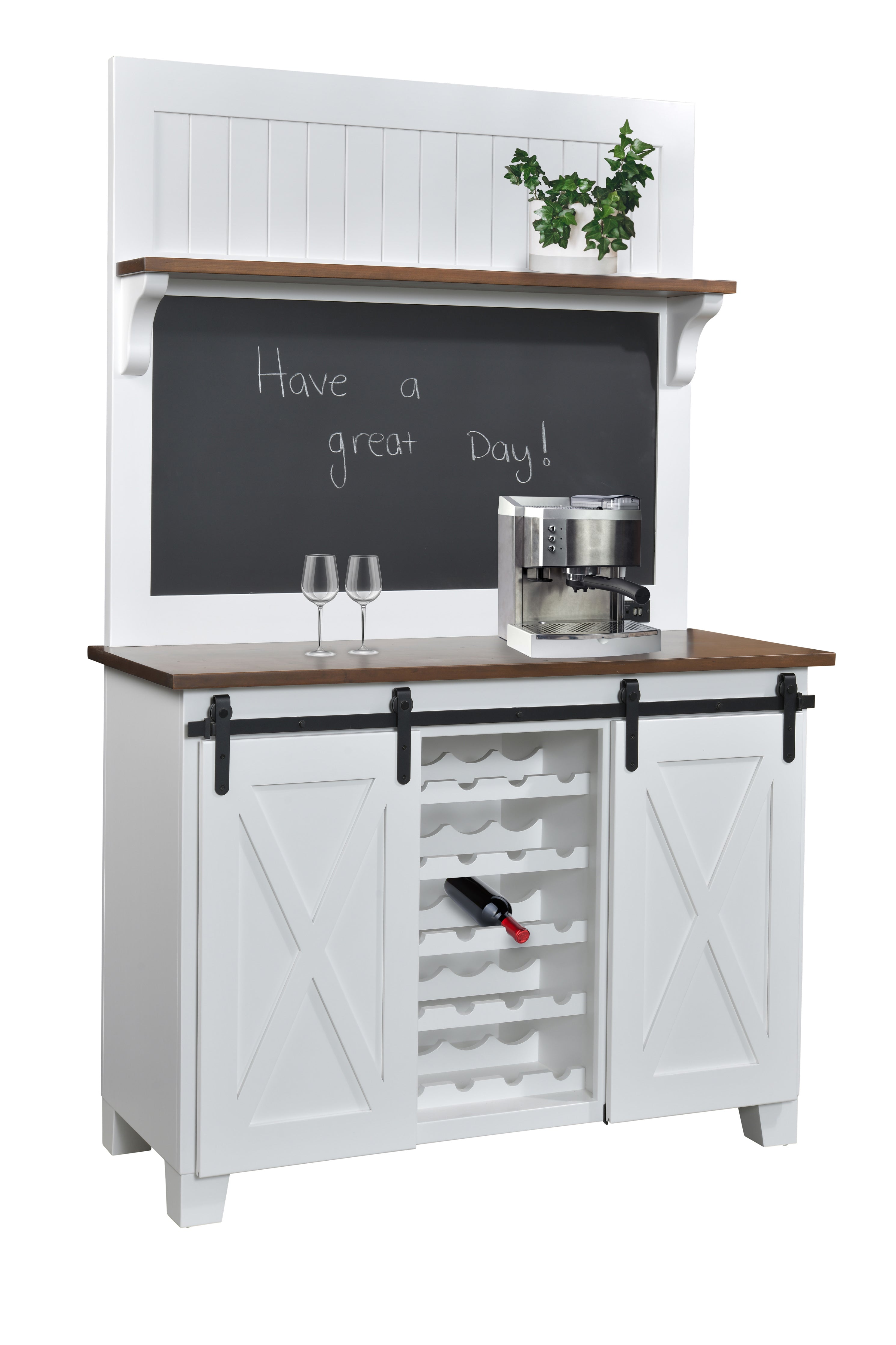 Amish Bradford 78.5" Coffee & Wine Bar