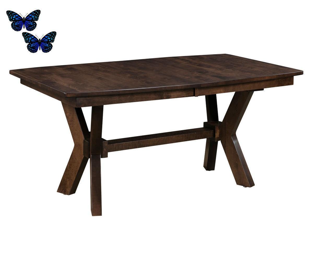 Amish Bradley Double Pedestal Table