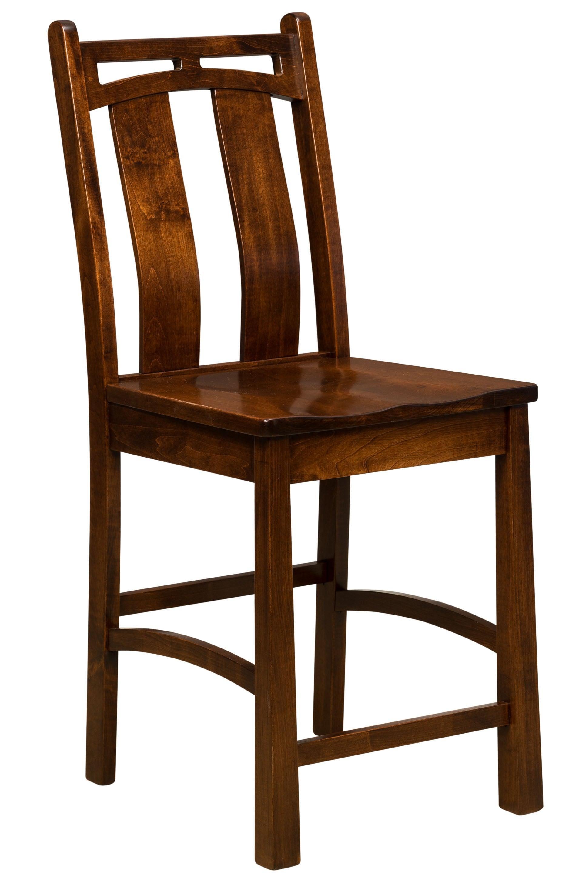 Amish Bridgeport Stationary Bar Stool