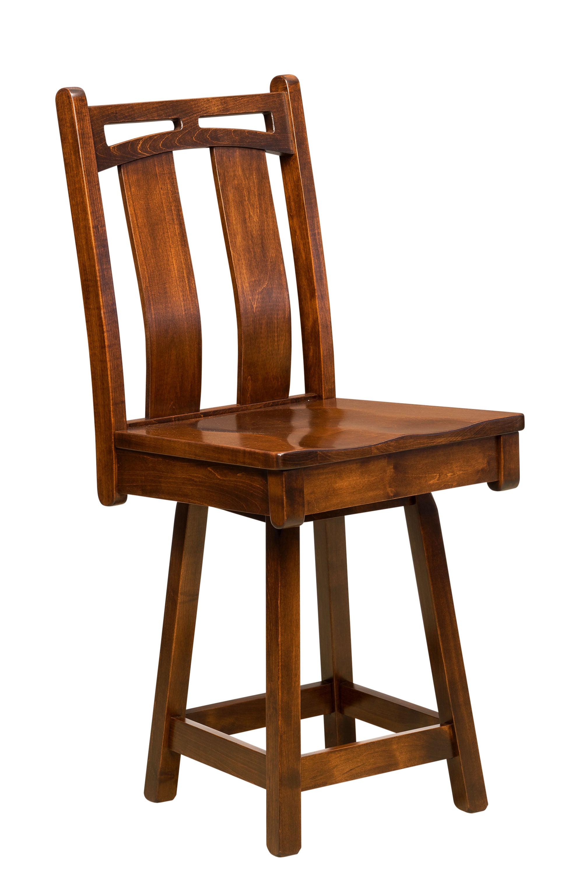 Amish Bridgeport Swivel Bar Stool