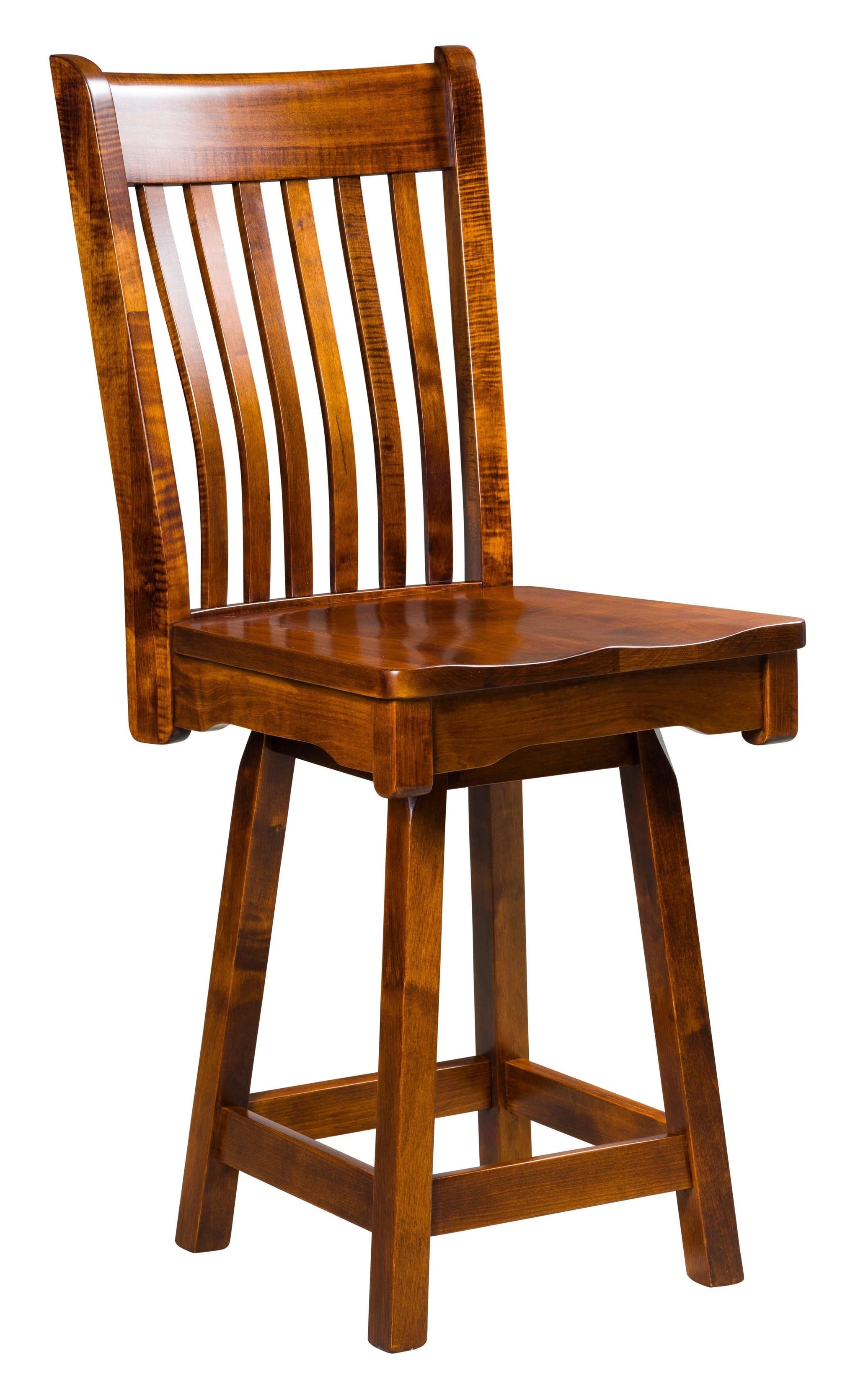 Amish Broadway Swivel Bar Stool