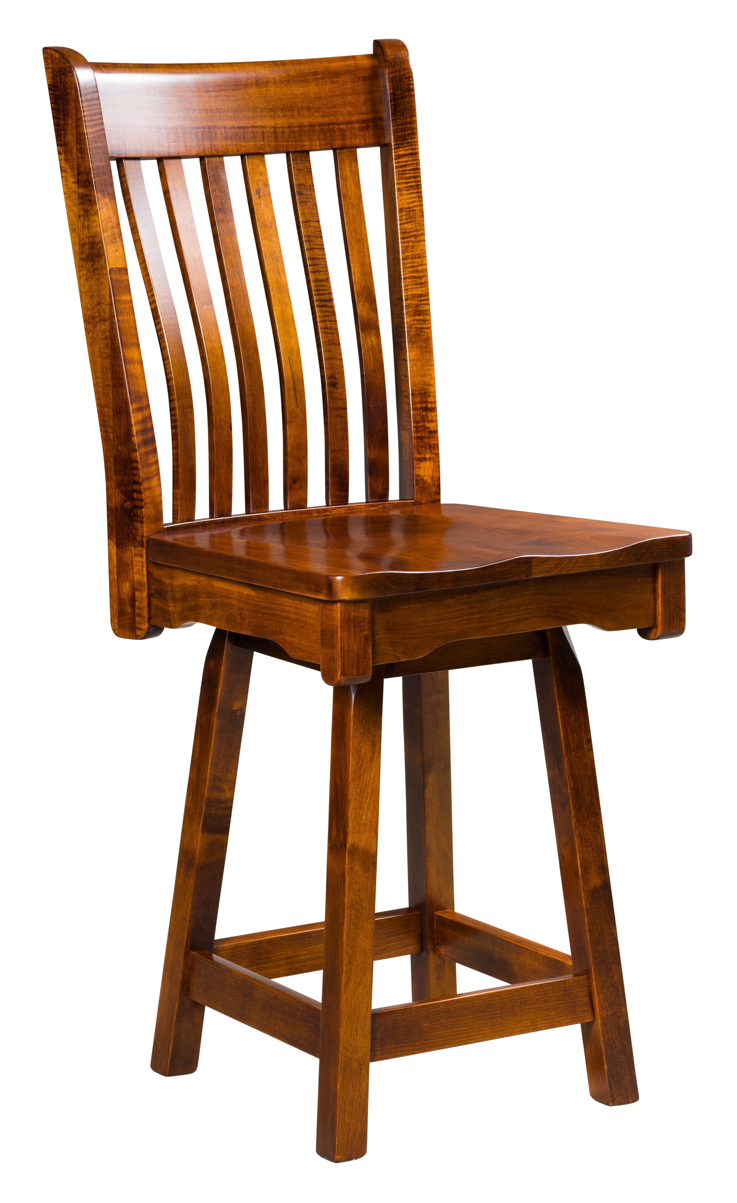 Amish Broadway Swivel Bar Stool