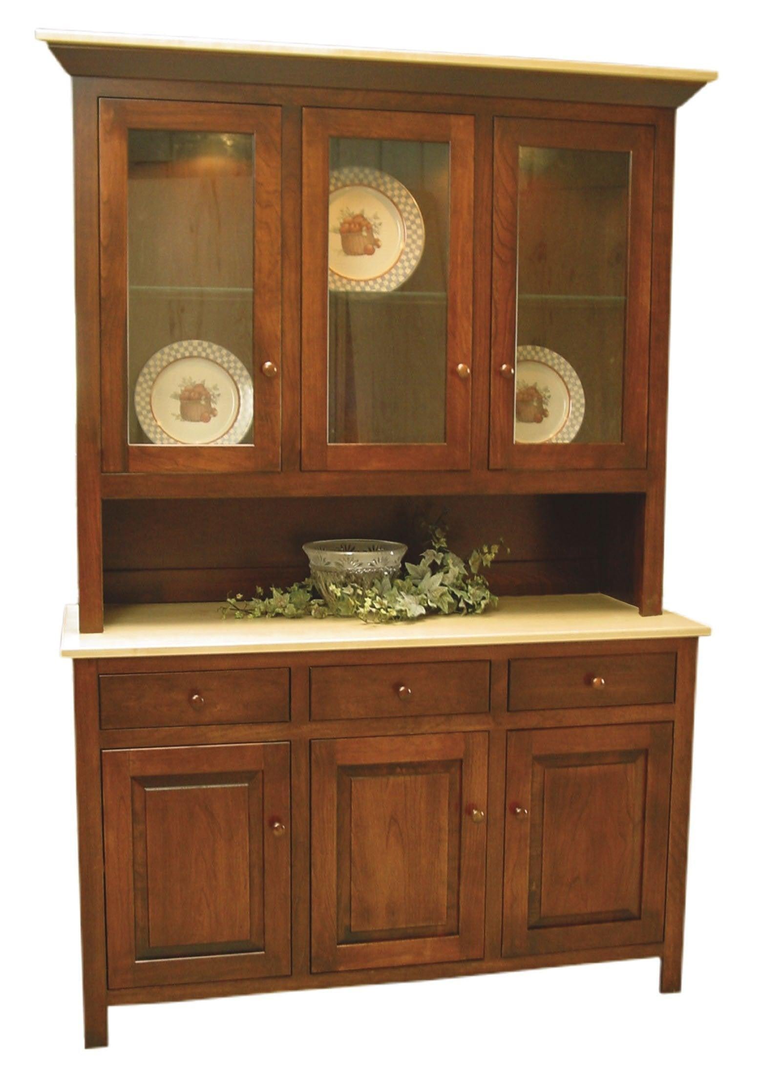 Amish Brookline Three Door Hutch