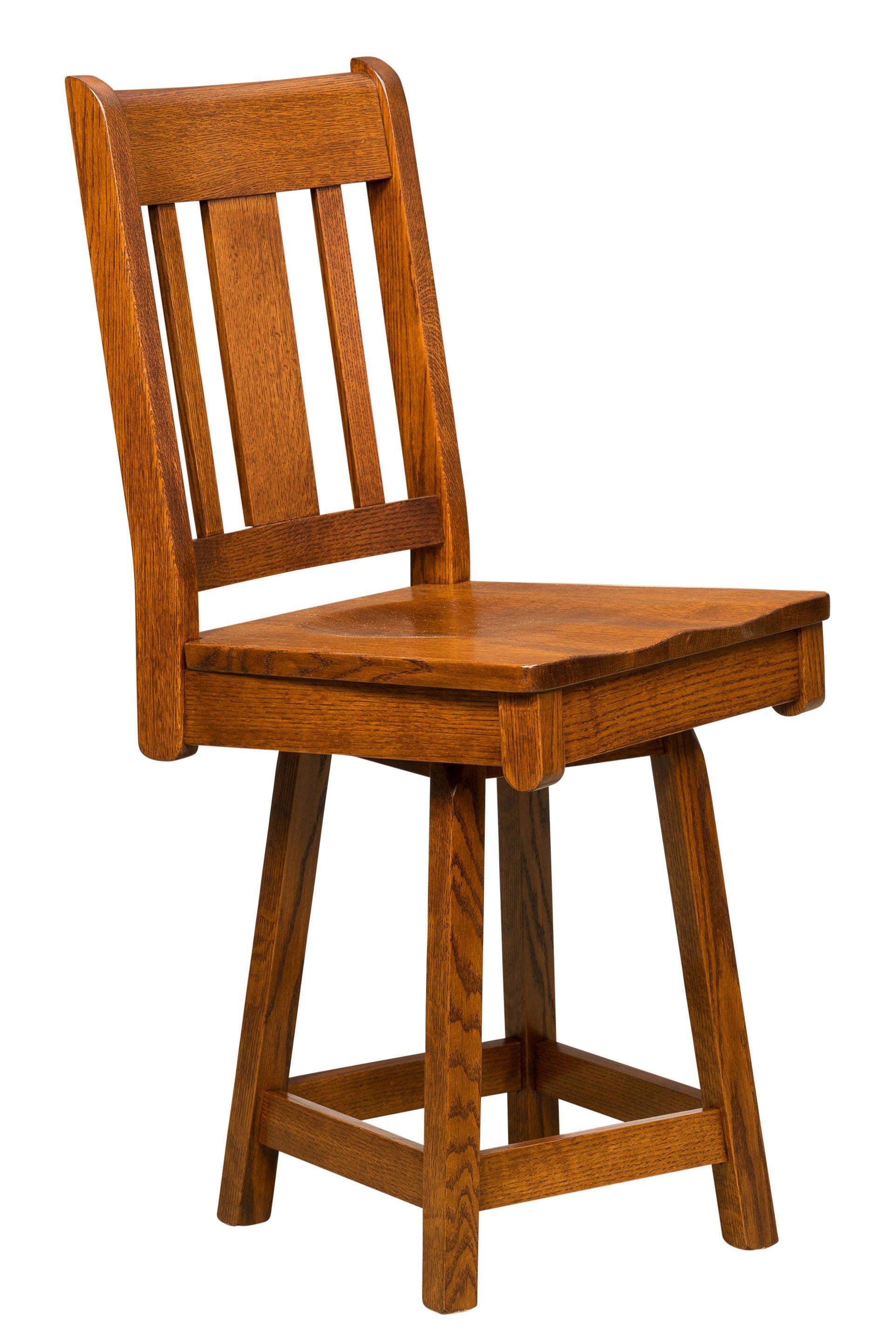 Amish Brookville Swivel Bar Stool